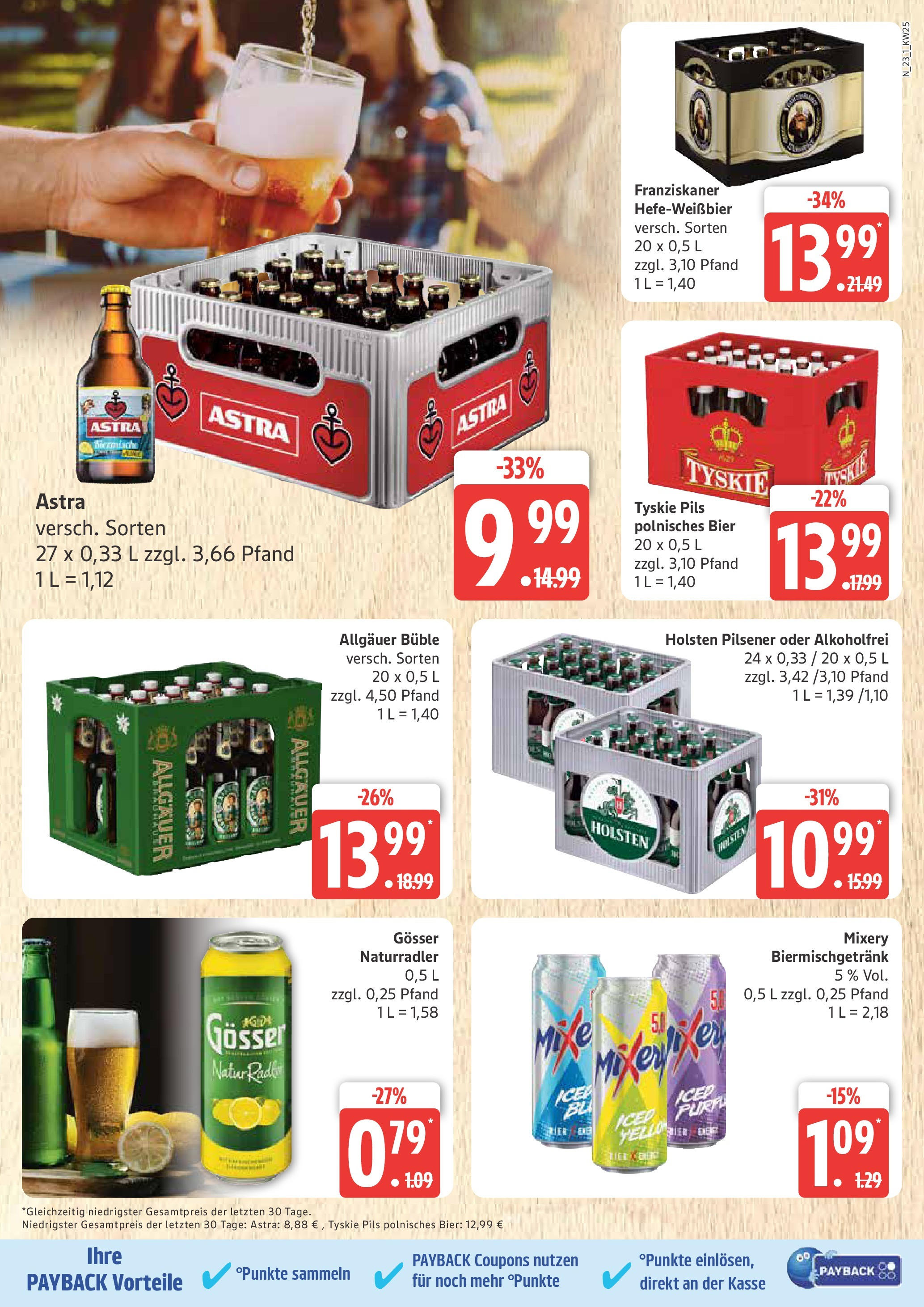 Marktkauf - Marktkauf: Wochenangebote (ab 15.06.2025) » Angebote online | Seite: 23 | Produkte: Tyskie, Pils, Astra, Holsten
