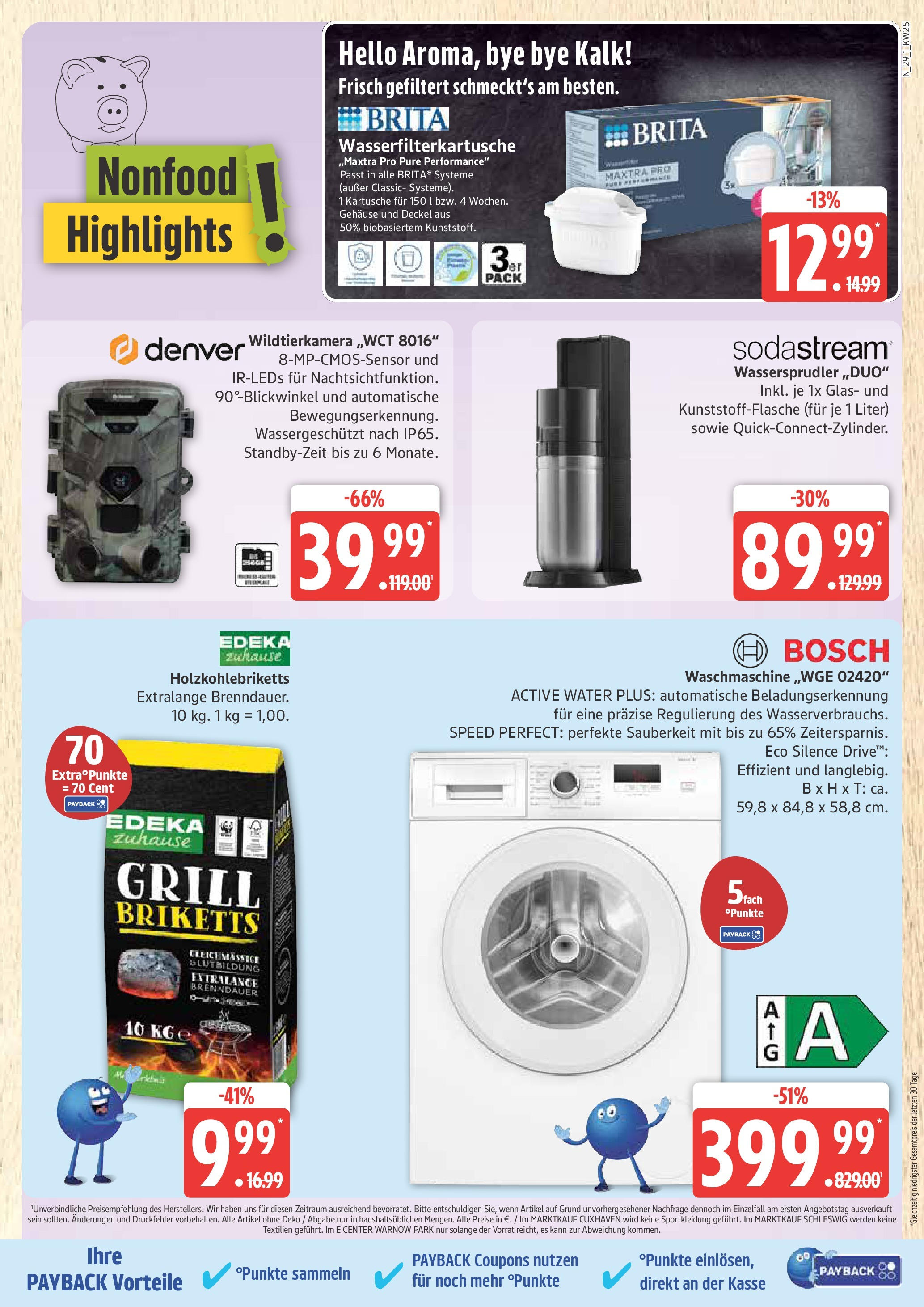 Marktkauf - Marktkauf: Wochenangebote (ab 15.06.2025) » Angebote online | Seite: 29 | Produkte: Bosch, Grill, Waschmaschine, Sodastream