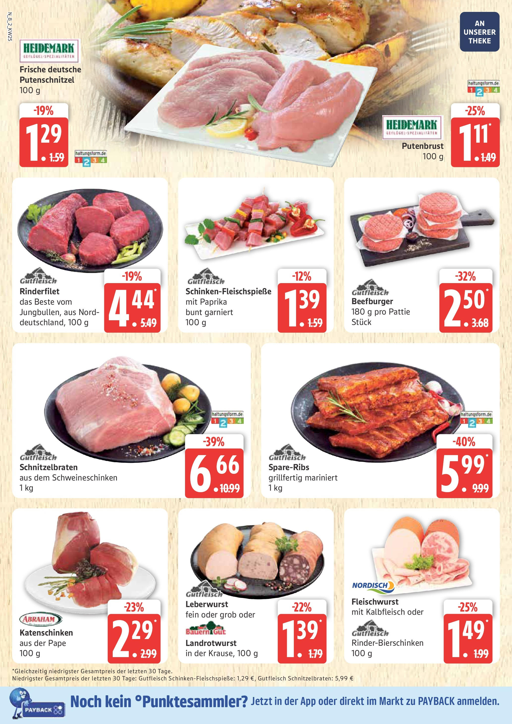 Marktkauf - Marktkauf: Wochenangebote (ab 15.06.2025) » Angebote online | Seite: 8 | Produkte: Theke, Rinderfilet, Paprika, Putenschnitzel