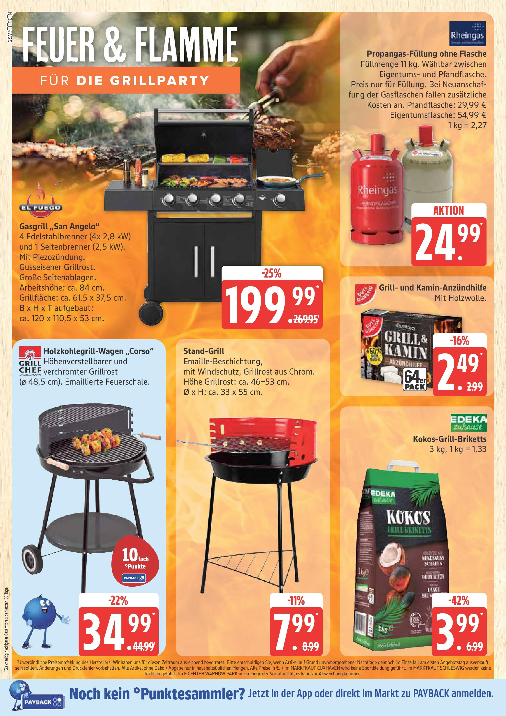 Marktkauf - Marktkauf: Wochenangebote (ab 15.06.2025) » Angebote online | Seite: 36 | Produkte: Grill, Kamin