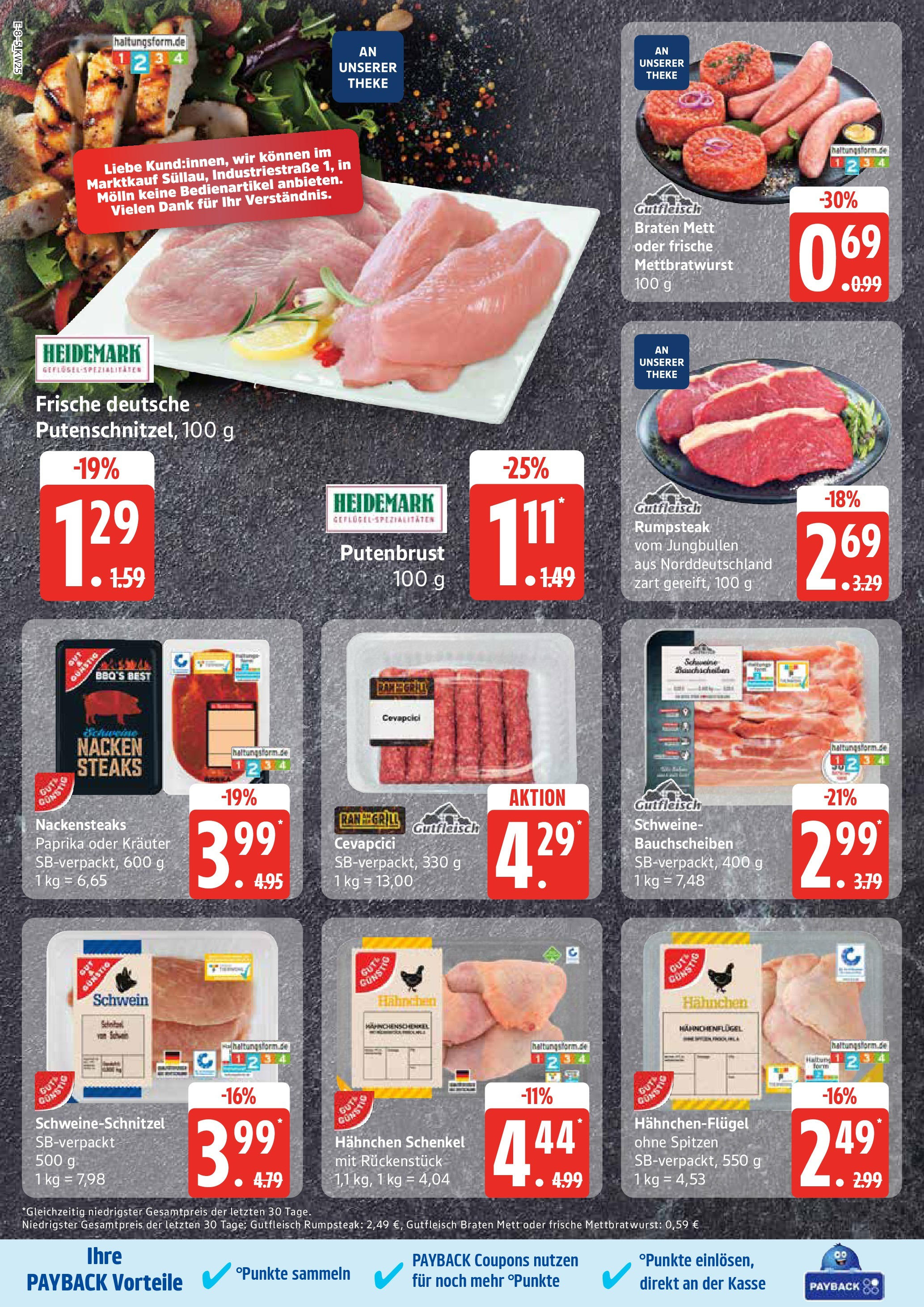 Marktkauf - Marktkauf: Wochenangebote (ab 15.06.2025) » Angebote online | Seite: 8 | Produkte: Rumpsteak, Theke, Cevapcici, Steak
