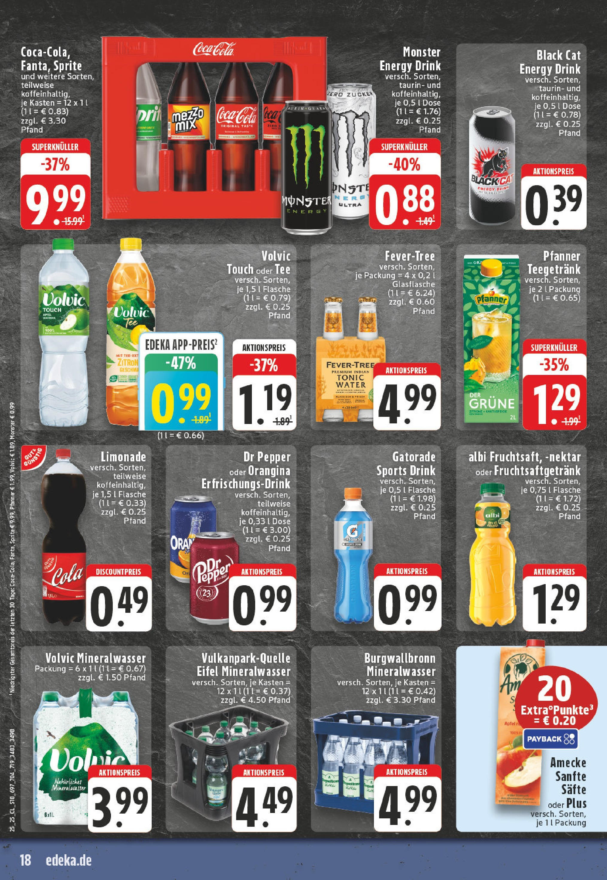 Edeka prospekt Bonn	 (ab 15.06.2025) » Angebote Online | Seite: 18 | Produkte: Cola, Volvic touch, Zucker, Tee