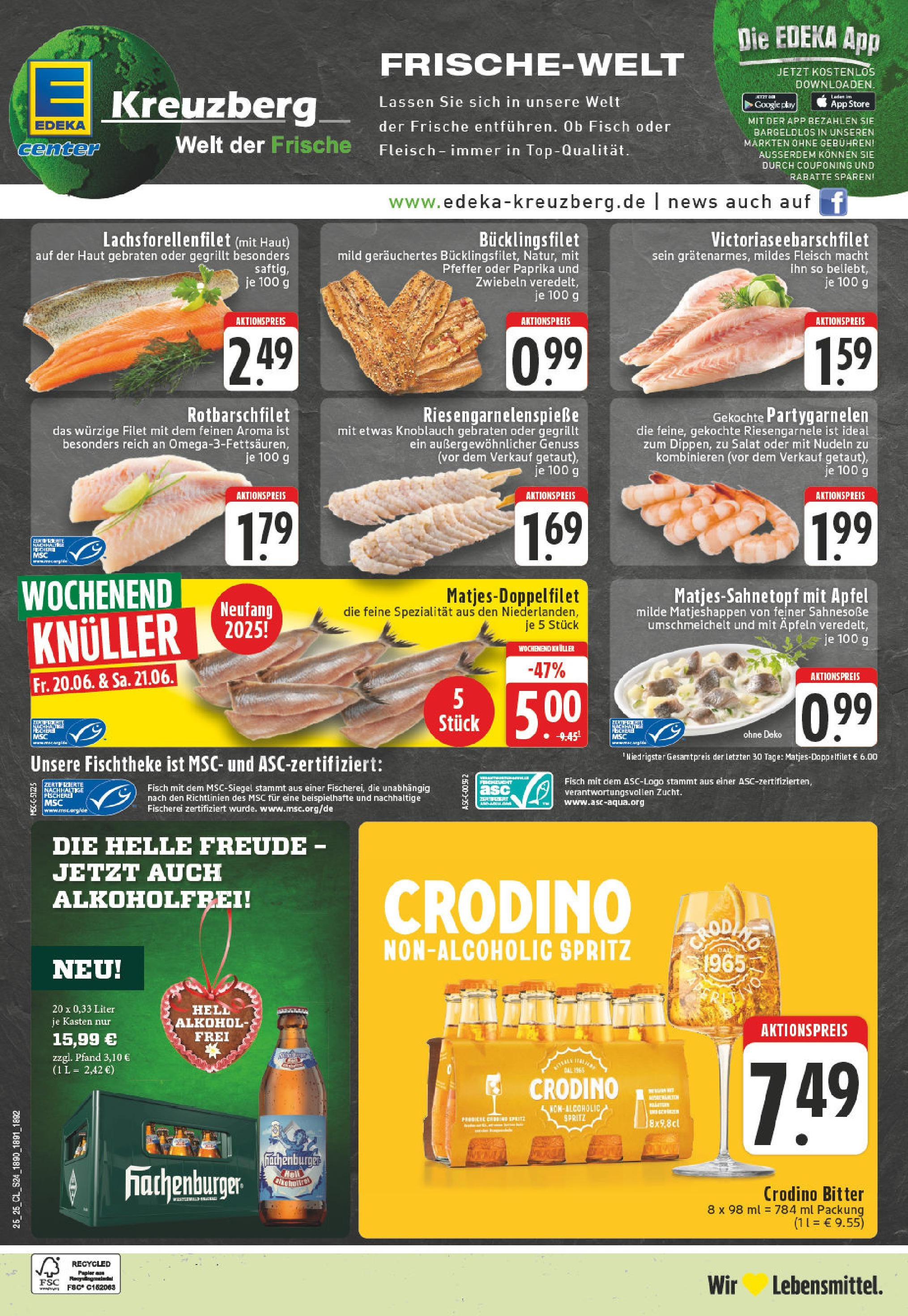 Edeka prospekt Koblenz	 (ab 15.06.2025) » Angebote Online | Seite: 24 | Produkte: Fisch, Zwiebeln, Paprika, Salat