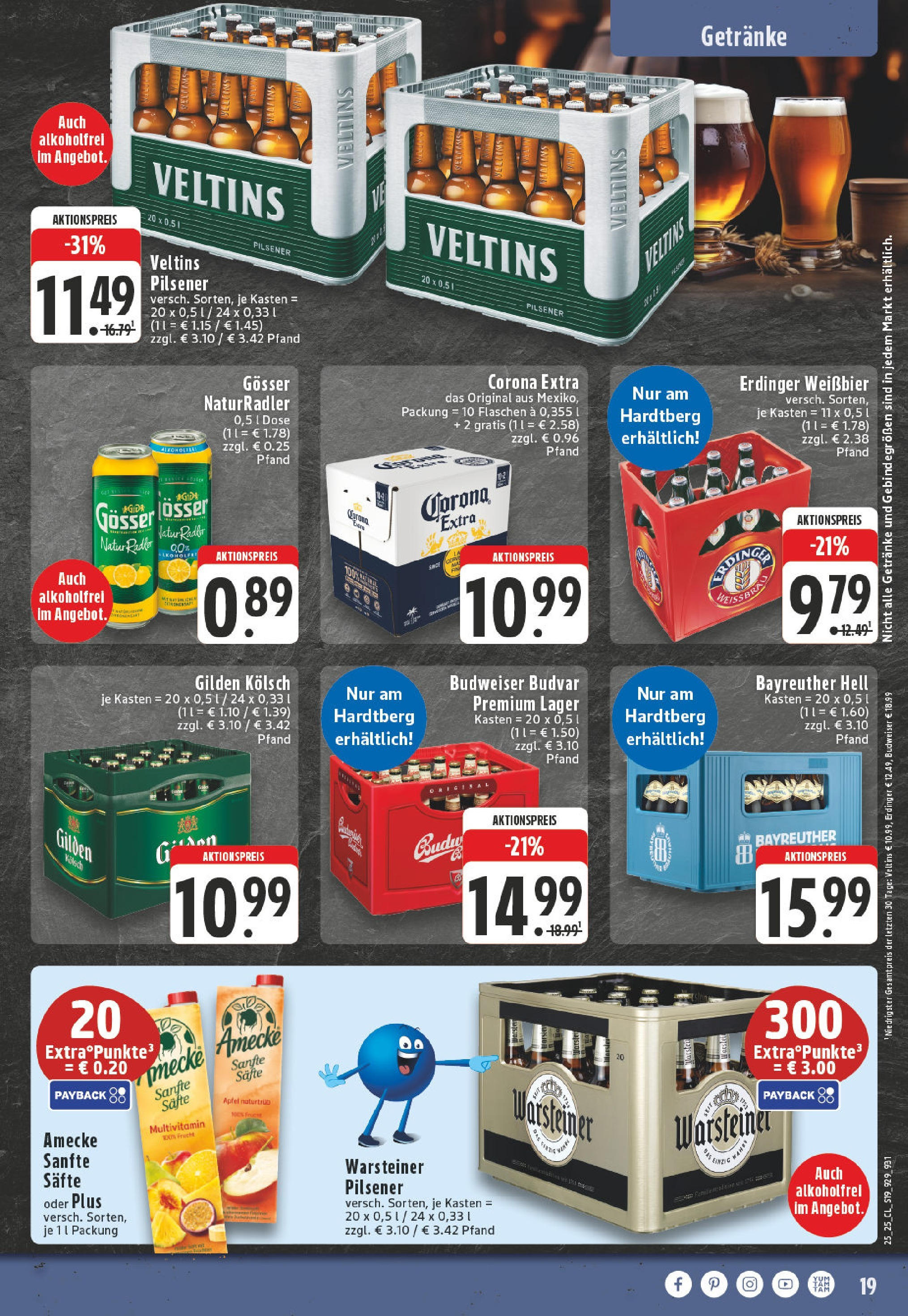 Edeka prospekt Bonn	 (ab 15.06.2025) » Angebote Online | Seite: 19 | Produkte: Bayreuther hell, Weißbier, Radler, Veltins
