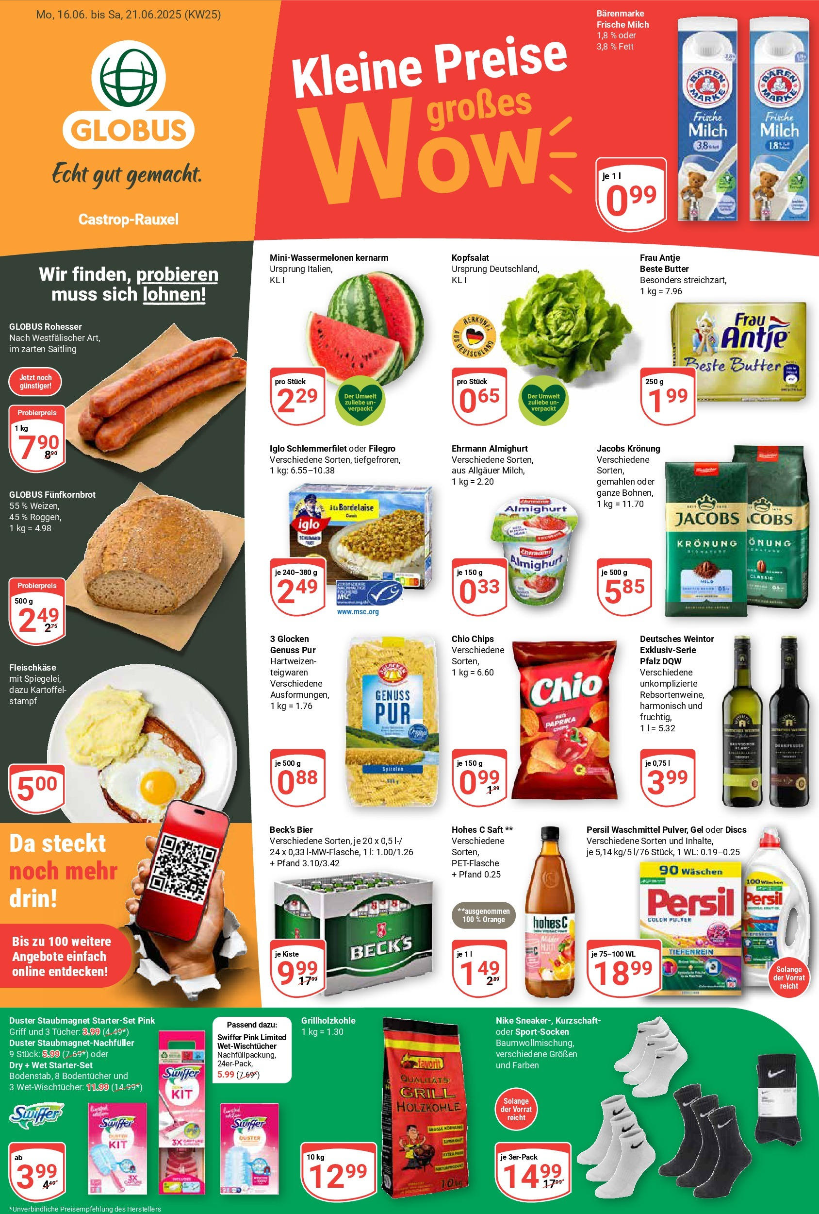 Globus prospekt Castrop-Rauxel	 (ab 15.06.2025) » Angebote online | Seite: 1 | Produkte: Grill, Pasta, Saft, Chips