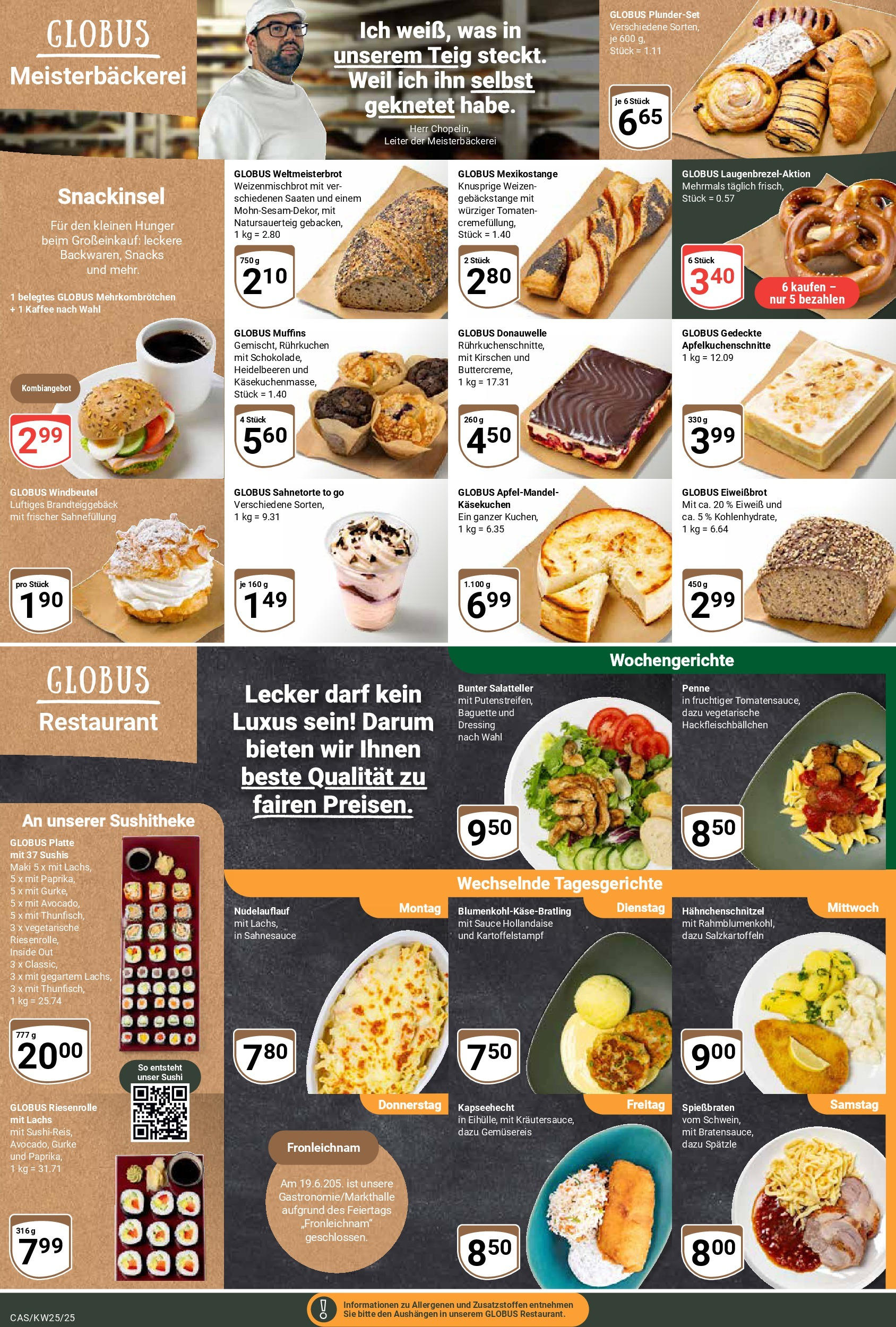 Globus prospekt Castrop-Rauxel	 (ab 15.06.2025) » Angebote online | Seite: 5 | Produkte: Schnitzel, Kirschen, Heidelbeeren, Kuchen