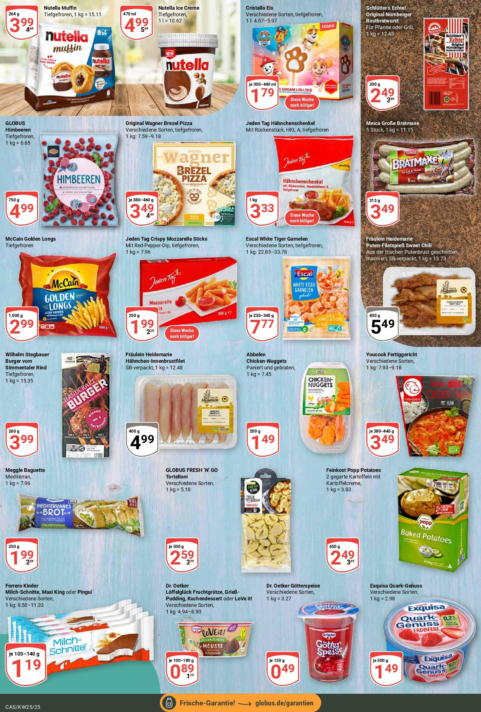 Globus prospekt Castrop-Rauxel	 (ab 15.06.2025) » Angebote online | Seite: 8 | Produkte: Himbeeren, Youcook, Nutella, Eis