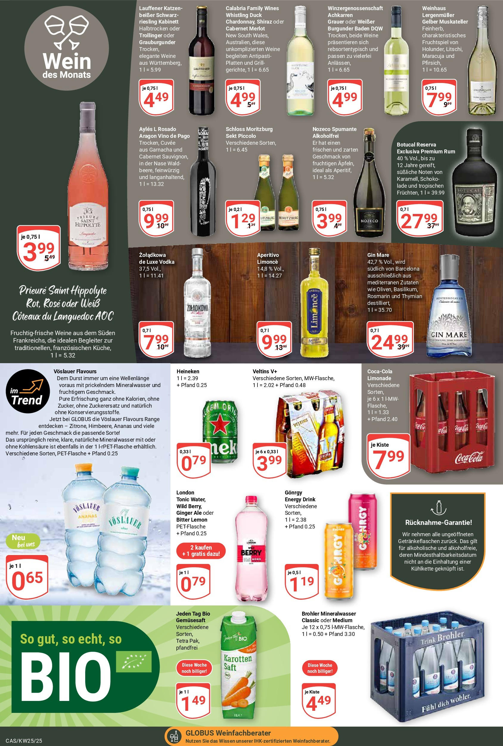 Globus prospekt Castrop-Rauxel	 (ab 15.06.2025) » Angebote online | Seite: 13 | Produkte: Schokolade, Sekt, Limonade, Saft