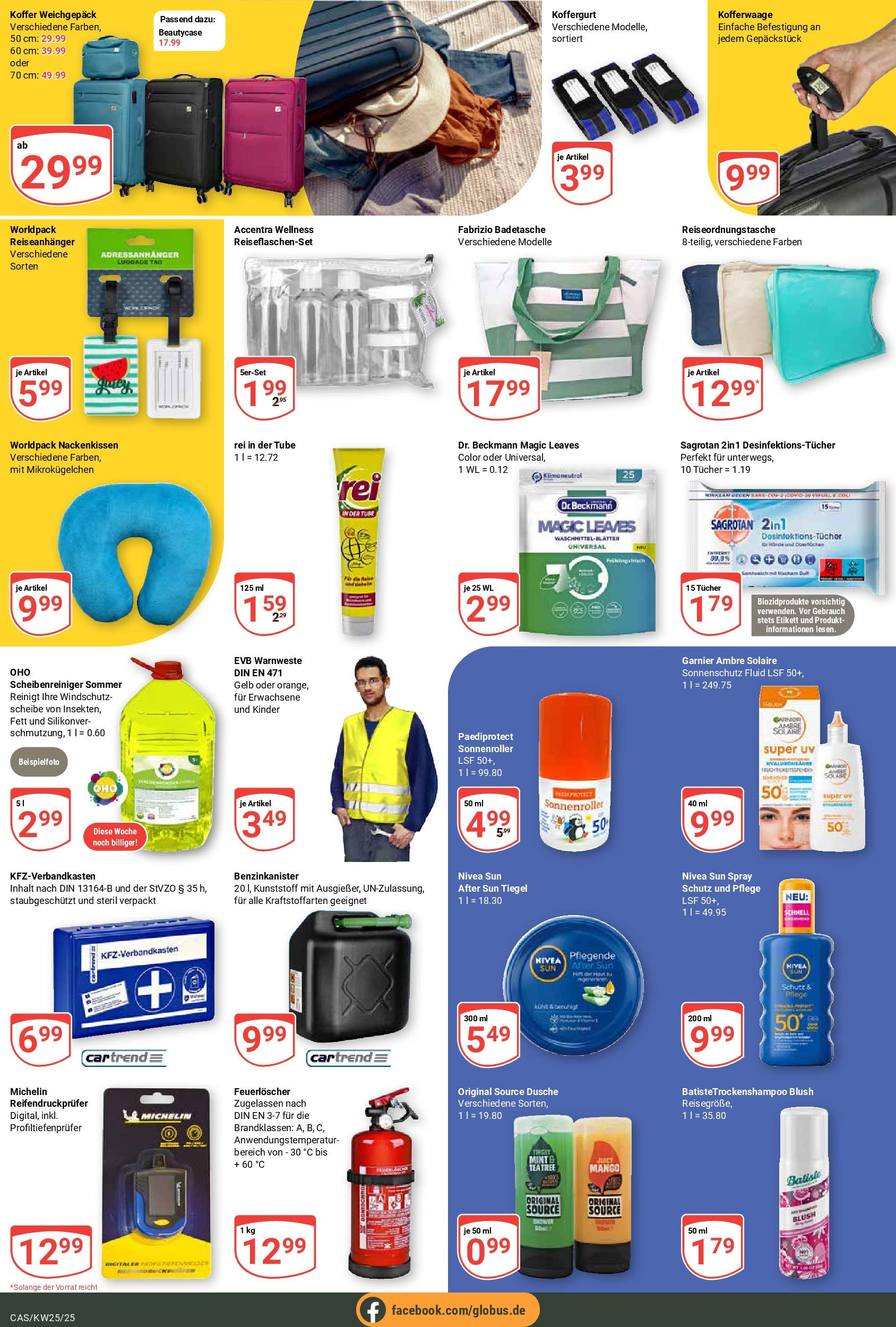Globus prospekt Castrop-Rauxel	 (ab 15.06.2025) » Angebote online | Seite: 15 | Produkte: Mango, Shower Gel, After Sun, Koffer