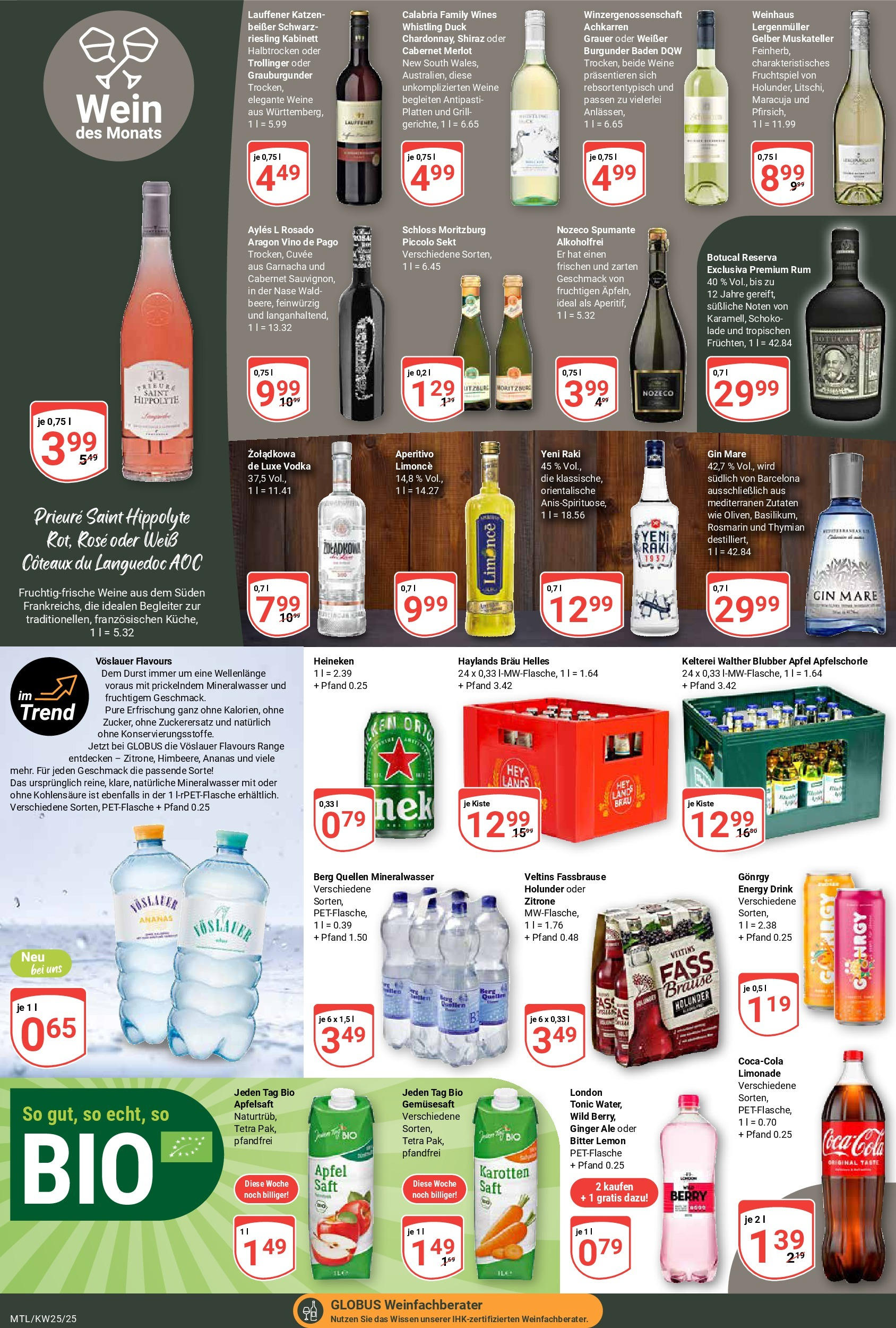 Globus prospekt Maintal-Dörnigheim	 (ab 15.06.2025) » Angebote online | Seite: 13 | Produkte: Sekt, Ananas, Vodka, Gin