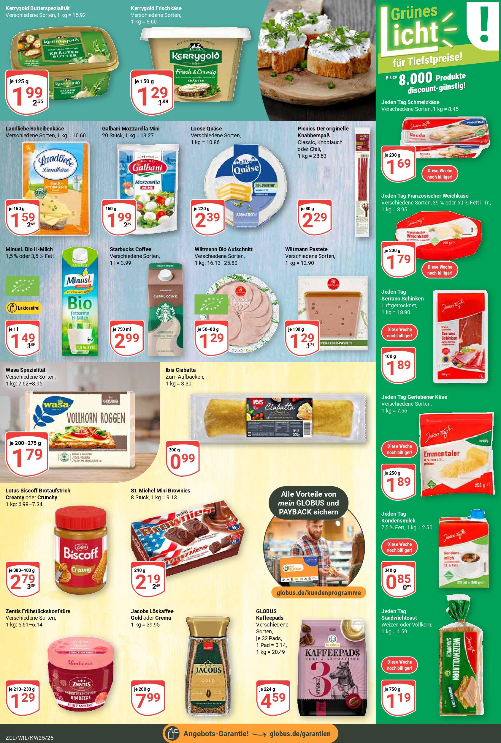 Globus prospekt Wittlich	 (ab 15.06.2025) » Angebote online | Seite: 9 | Produkte: Butter, Toast, Starbucks, Chili