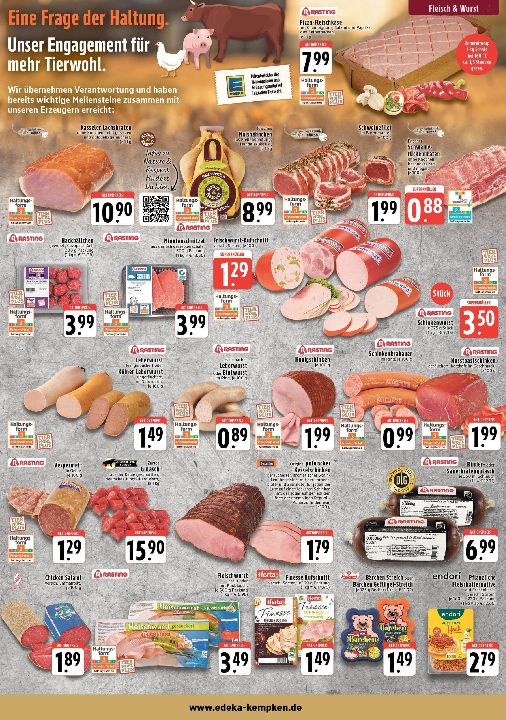 Edeka prospekt Krefeld	 (ab 15.06.2025) » Angebote Online | Seite: 3 | Produkte: Schweinefilet, Wurst, Knoblauch, Schinken