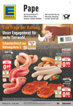 Vorschau von dem Prospekt des Geschäftes Edeka, gültig ab dem 15.06.2025