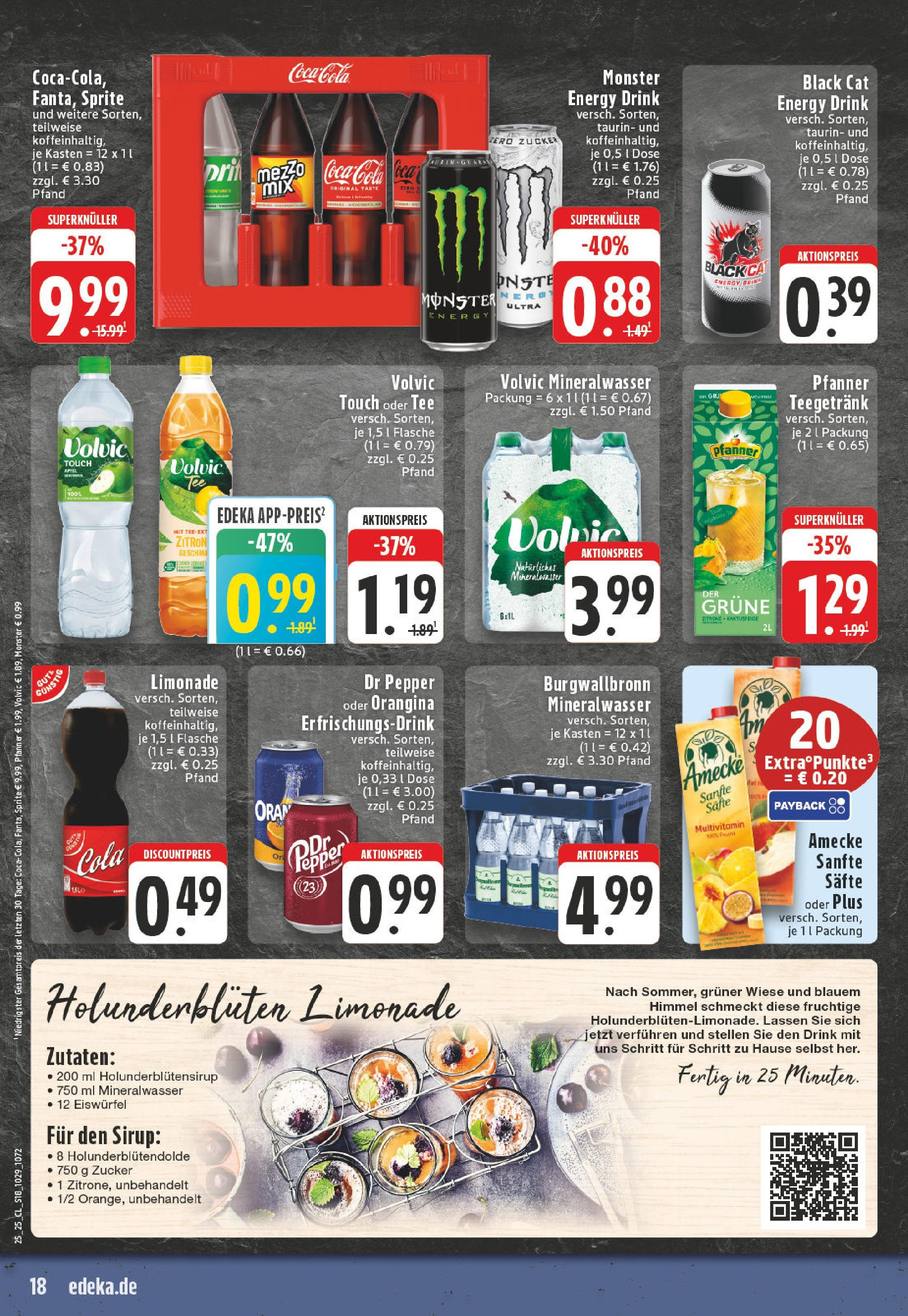 Edeka prospekt Kempen	 (ab 15.06.2025) » Angebote Online | Seite: 18 | Produkte: Coca cola, Sprite, Energy, Zucker