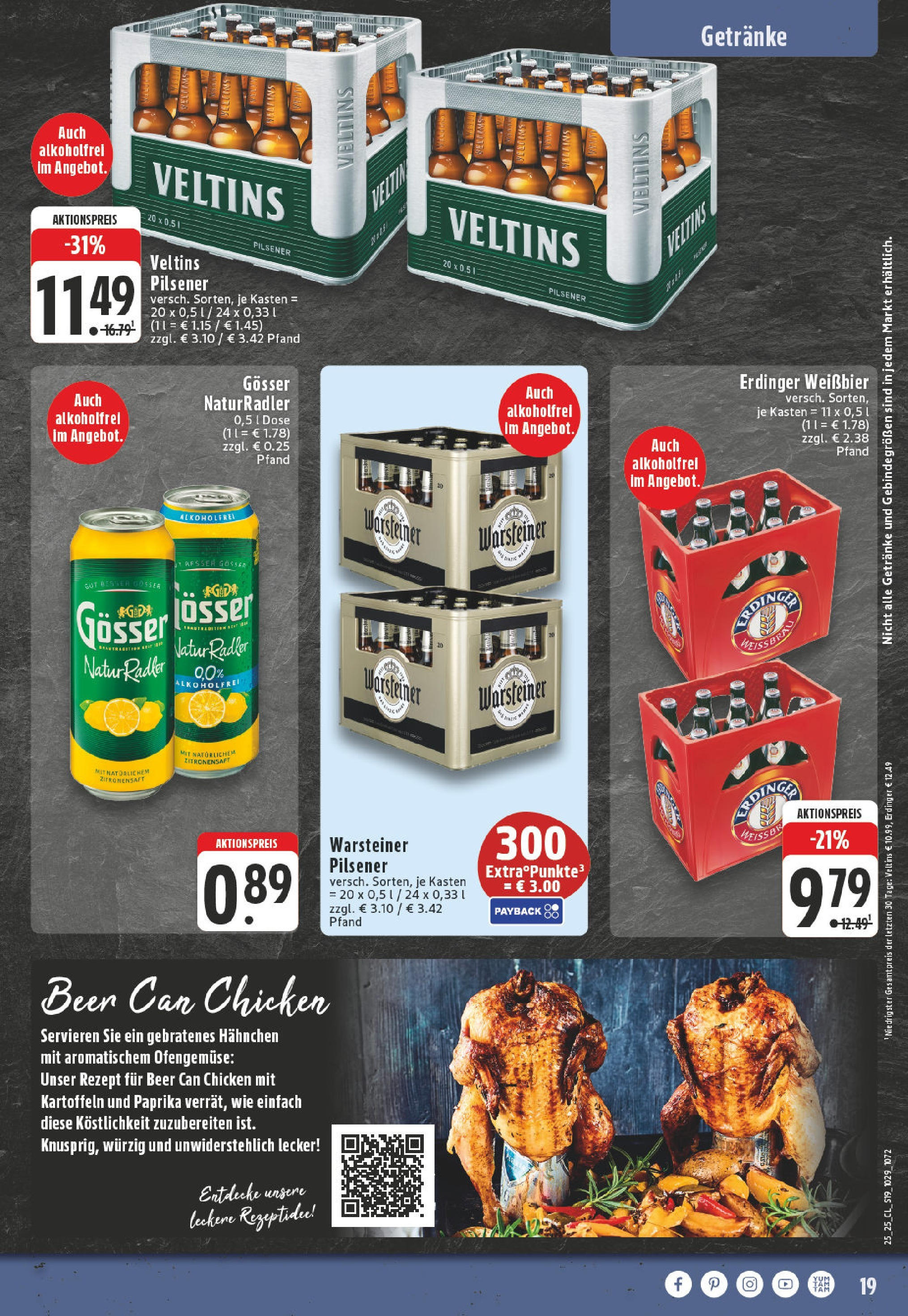 Edeka prospekt Kempen	 (ab 15.06.2025) » Angebote Online | Seite: 19 | Produkte: Erdinger, Weißbier, Kartoffeln, Veltins