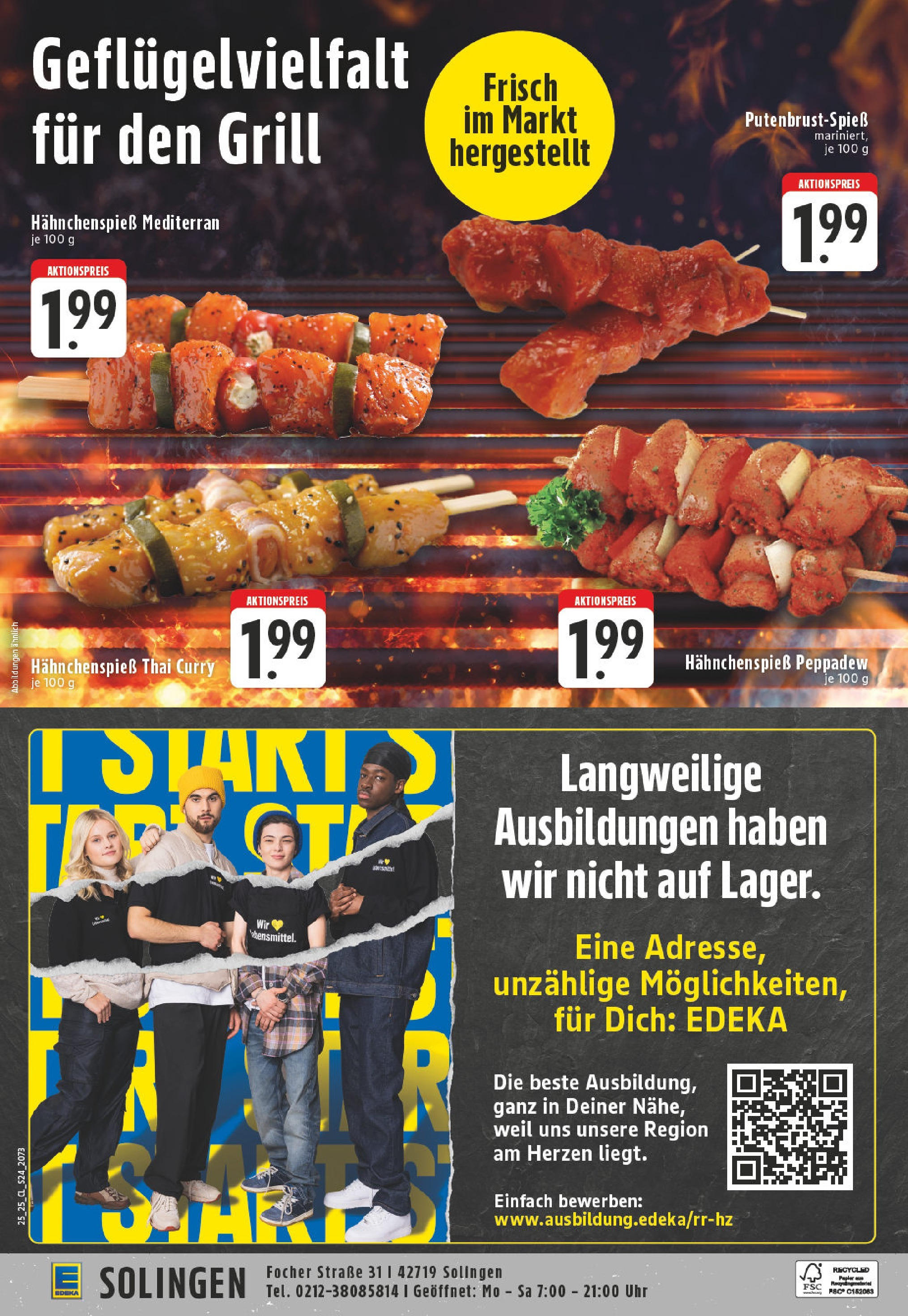 Edeka prospekt Solingen	 (ab 15.06.2025) » Angebote Online | Seite: 24 | Produkte: Grill, Uhr