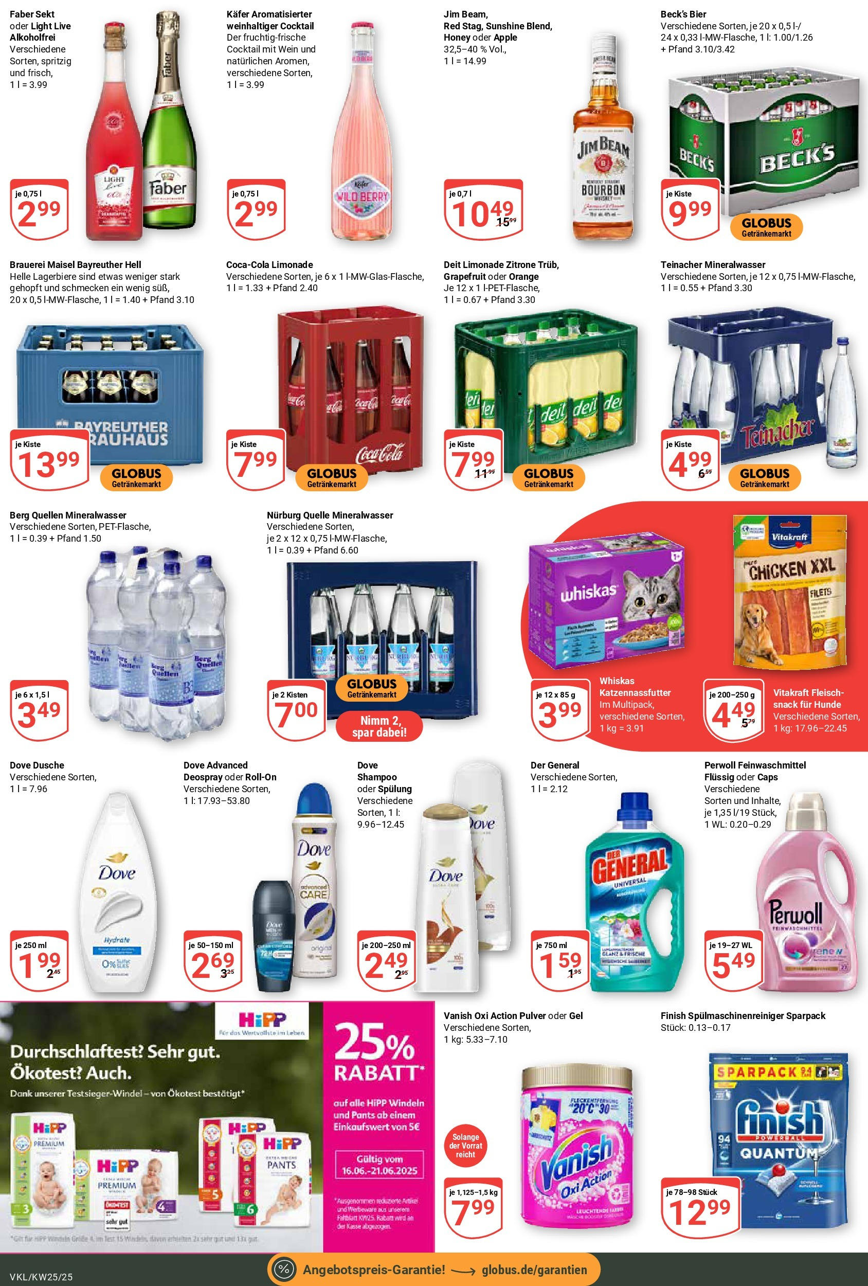 Globus prospekt Völklingen	 (ab 15.06.2025) » Angebote online | Seite: 7 | Produkte: Jim beam, Coca cola, Sekt, Limonade
