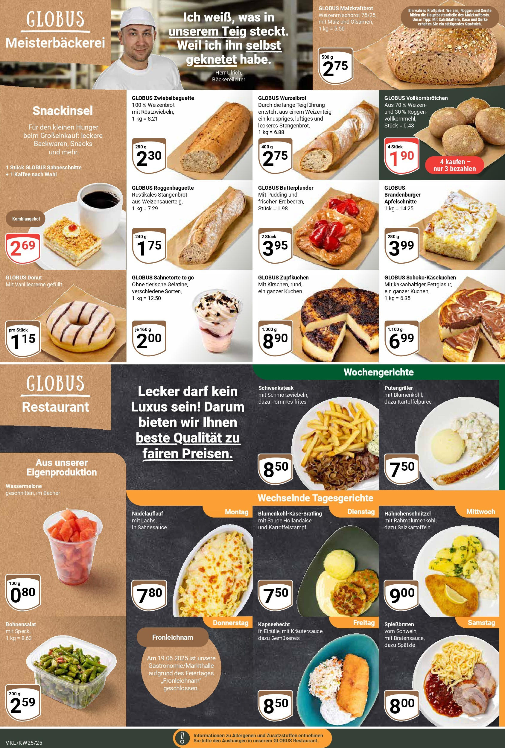 Globus prospekt Völklingen	 (ab 15.06.2025) » Angebote online | Seite: 9 | Produkte: Schnitzel, Wassermelone, Pasta, Erdbeeren