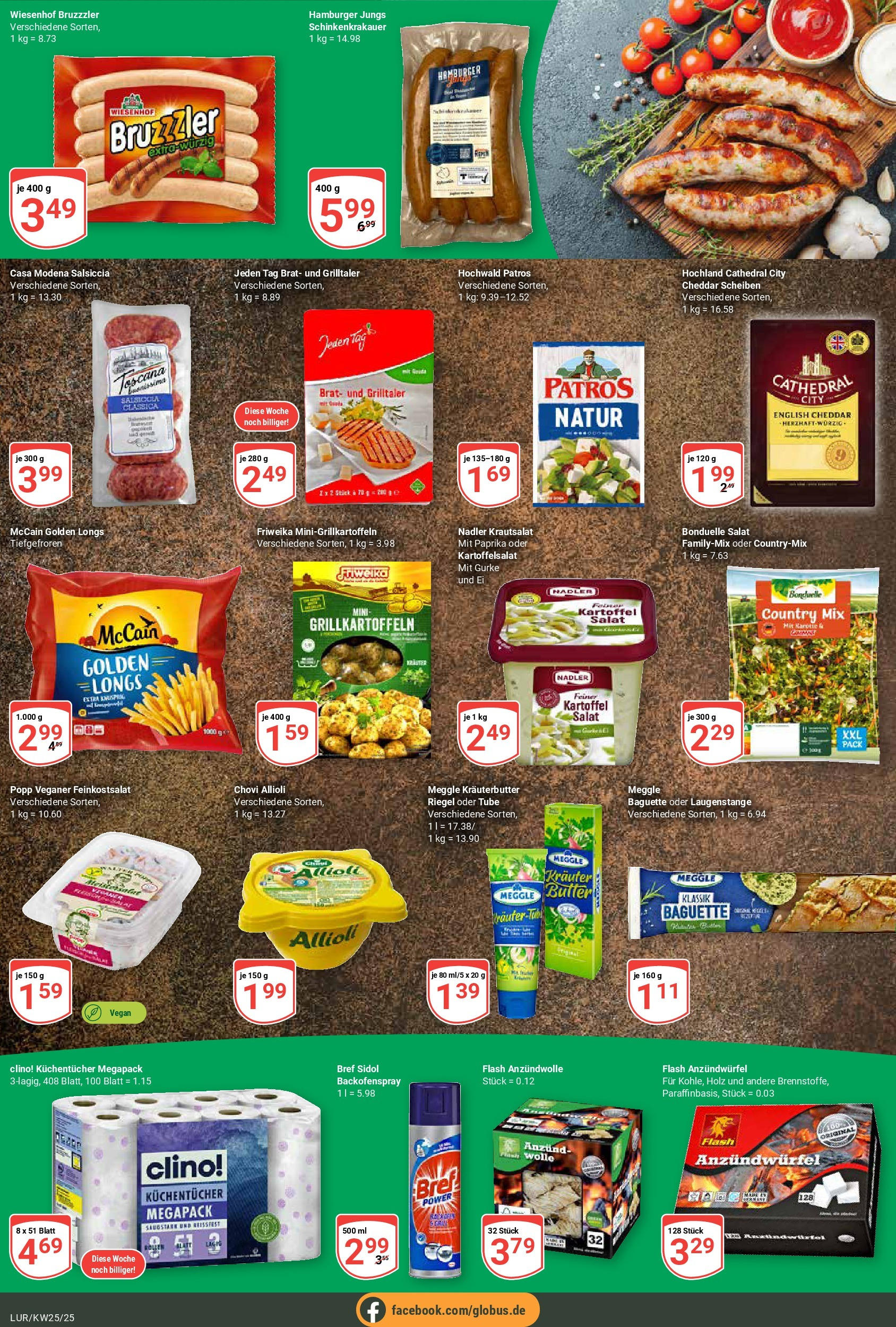 Globus prospekt Hamburg	 (ab 15.06.2025) » Angebote online | Seite: 4 | Produkte: Butter, Patros, Radler, Karotte