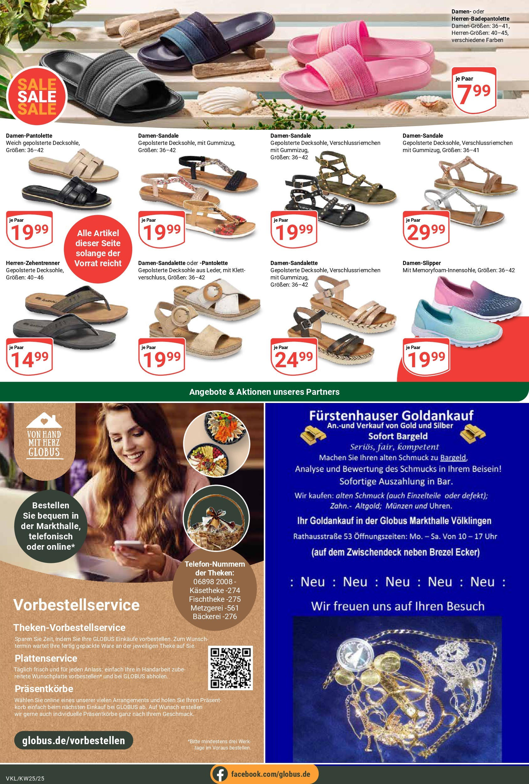 Globus prospekt Völklingen	 (ab 15.06.2025) » Angebote online | Seite: 20 | Produkte: Bäckerei, Theke, Korb, Uhr