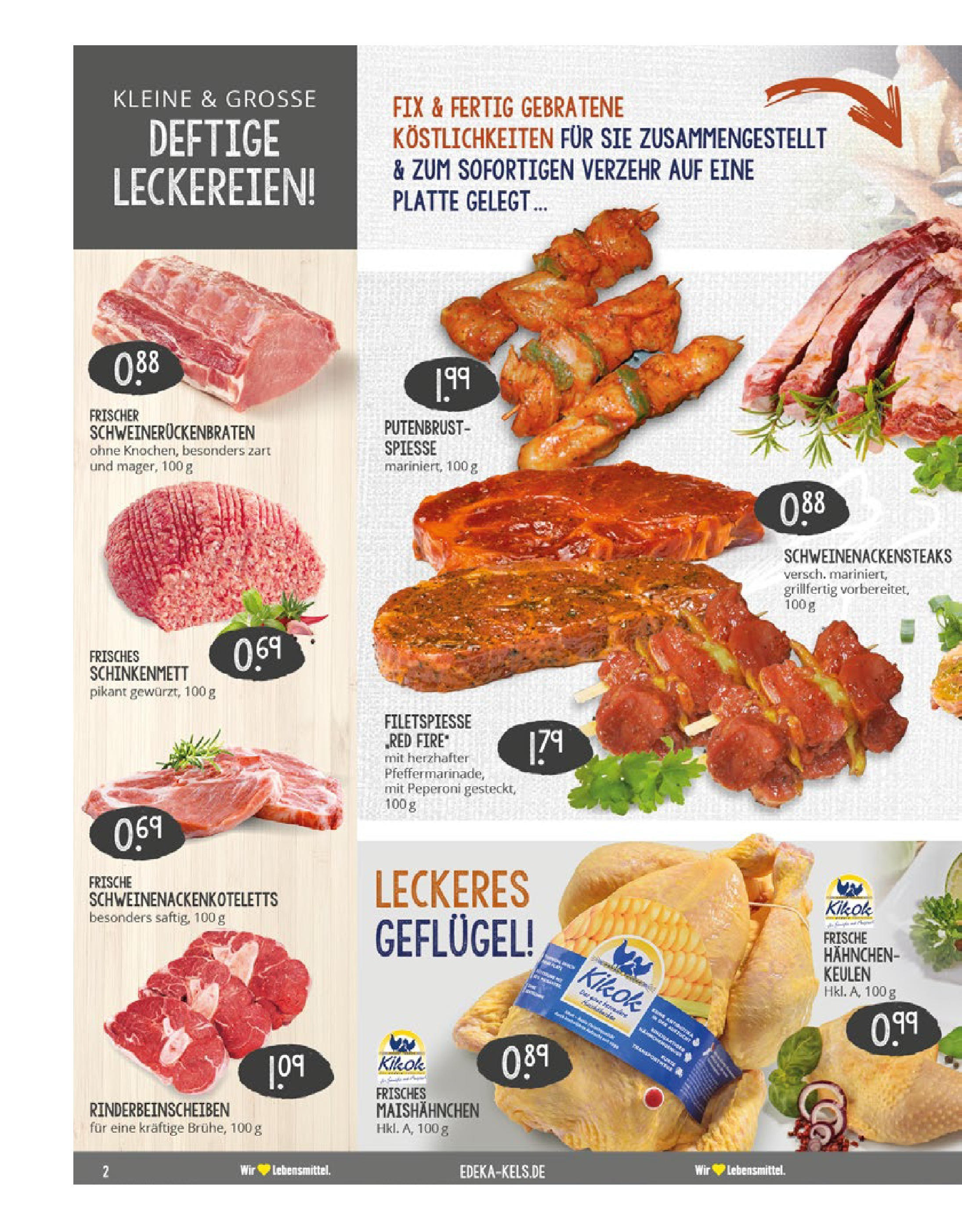 Edeka prospekt Ratingen	 (ab 15.06.2025) » Angebote Online | Seite: 2 | Produkte: Hahnchen, Spieße