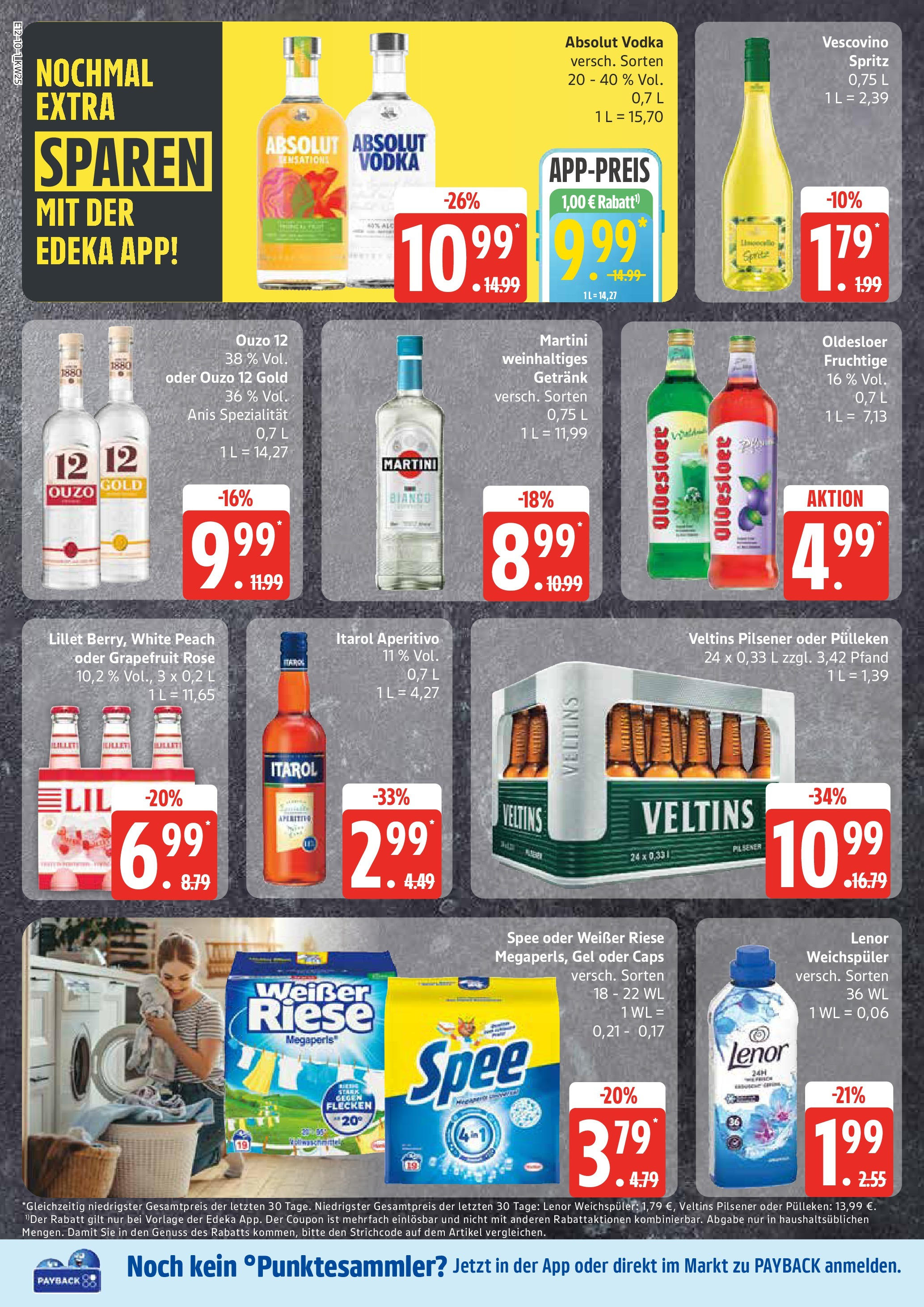 Edeka prospekt Ammersbek	 (ab 15.06.2025) » Angebote Online | Seite: 10 | Produkte: Lillet, Grapefruit, Weichspüler, Veltins