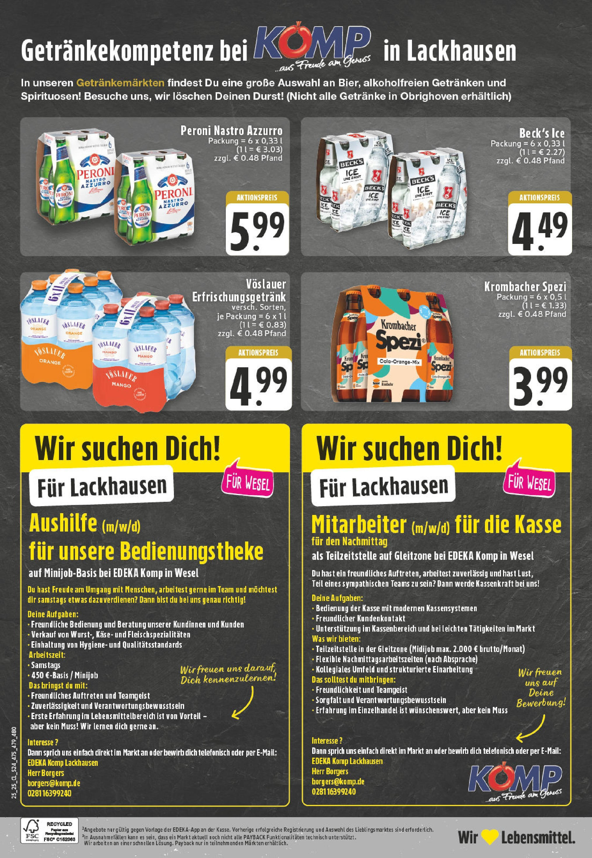 Edeka prospekt Hamminkeln -Mehrhoog	 (ab 15.06.2025) » Angebote Online | Seite: 24 | Produkte: Käse, Mango, Krombacher