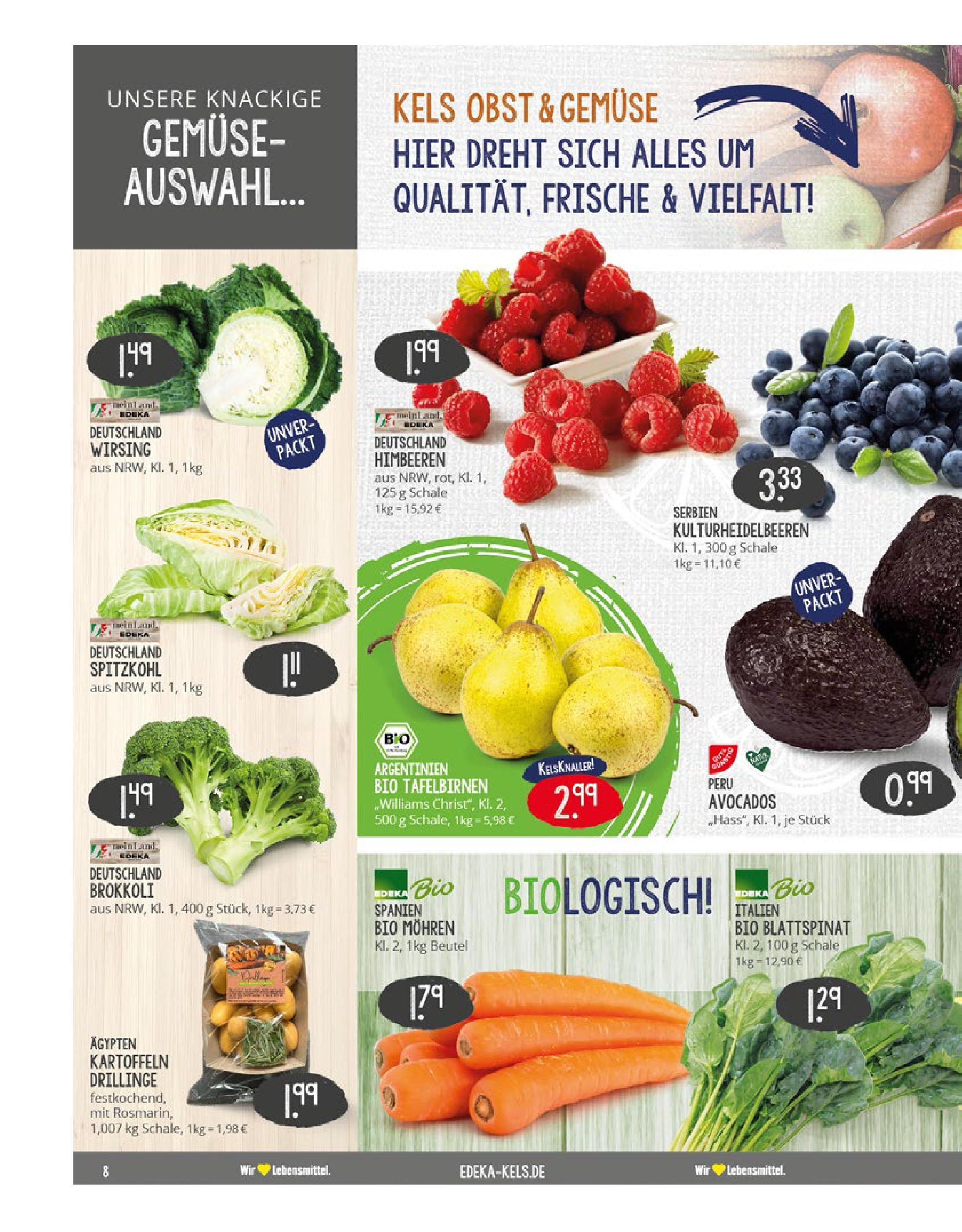 Edeka prospekt Ratingen	 (ab 15.06.2025) » Angebote Online | Seite: 8 | Produkte: Mohren, Gemüse, Obst, Brokkoli