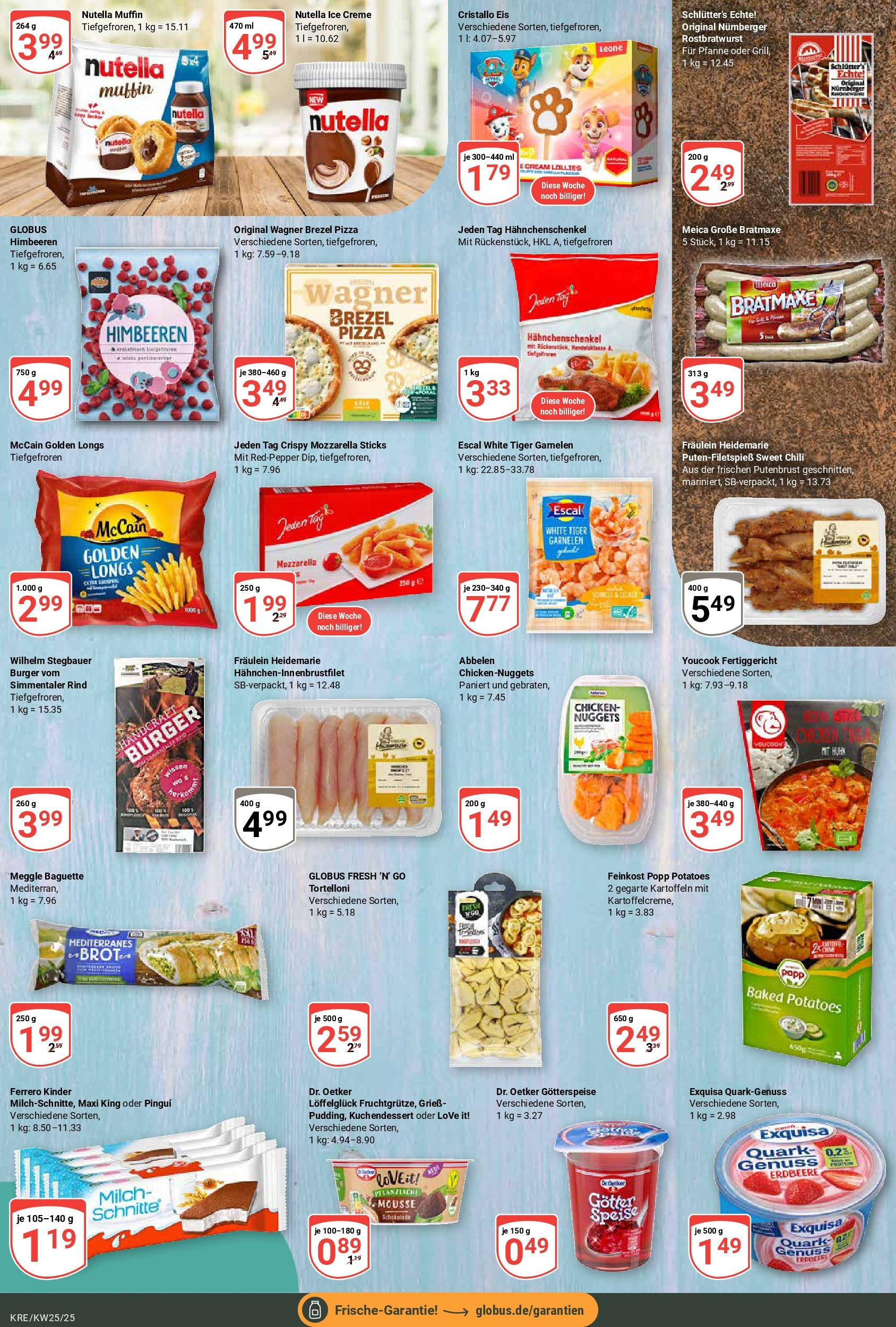 Globus prospekt Krefeld	 (ab 15.06.2025) » Angebote online | Seite: 12 | Produkte: Himbeeren, Mozzarella, Baguette, Tiger garnelen