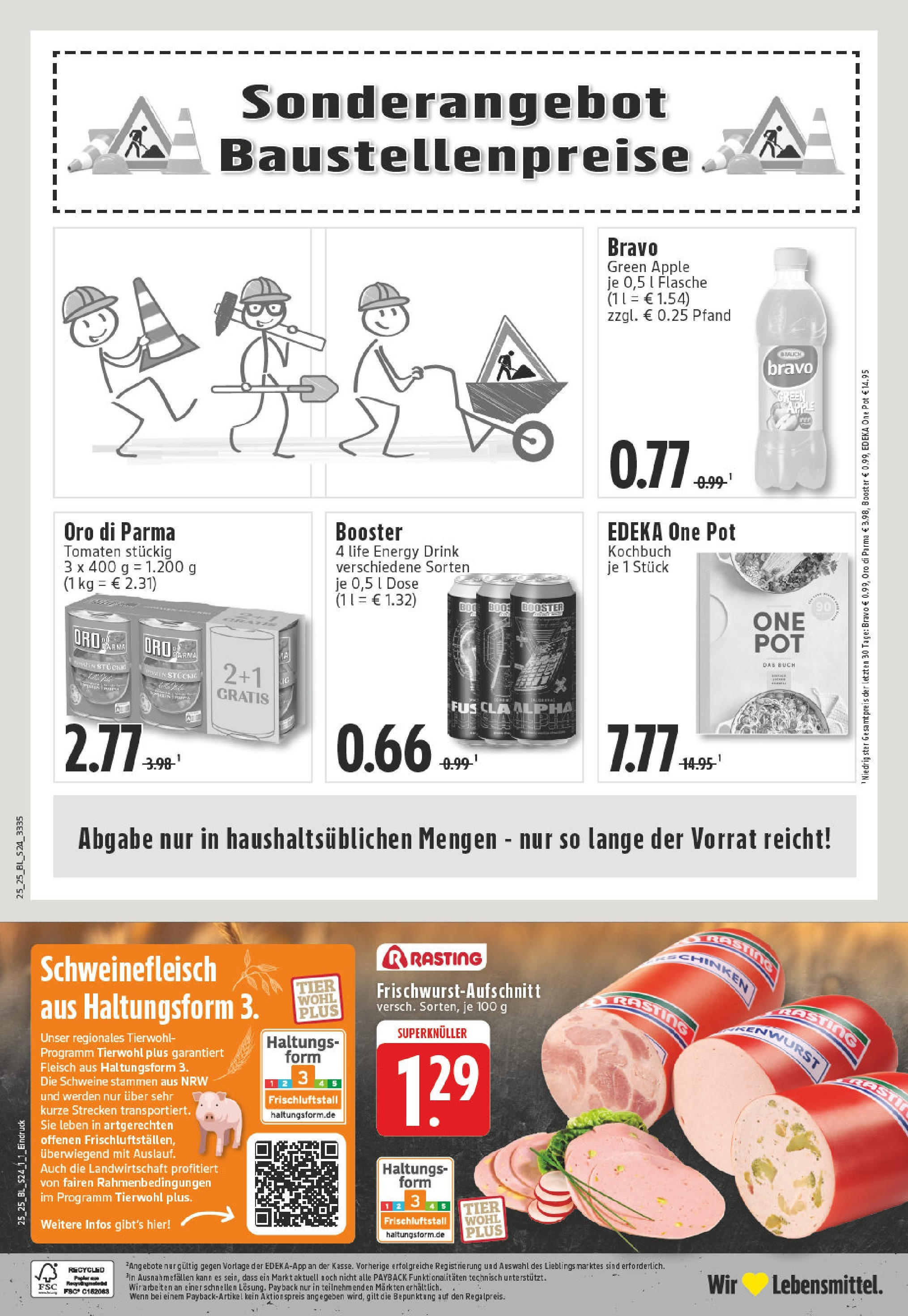 Edeka prospekt Hilden	 (ab 15.06.2025) » Angebote Online | Seite: 24 | Produkte: Tomaten, Apple, Schweinefleisch, Fleisch