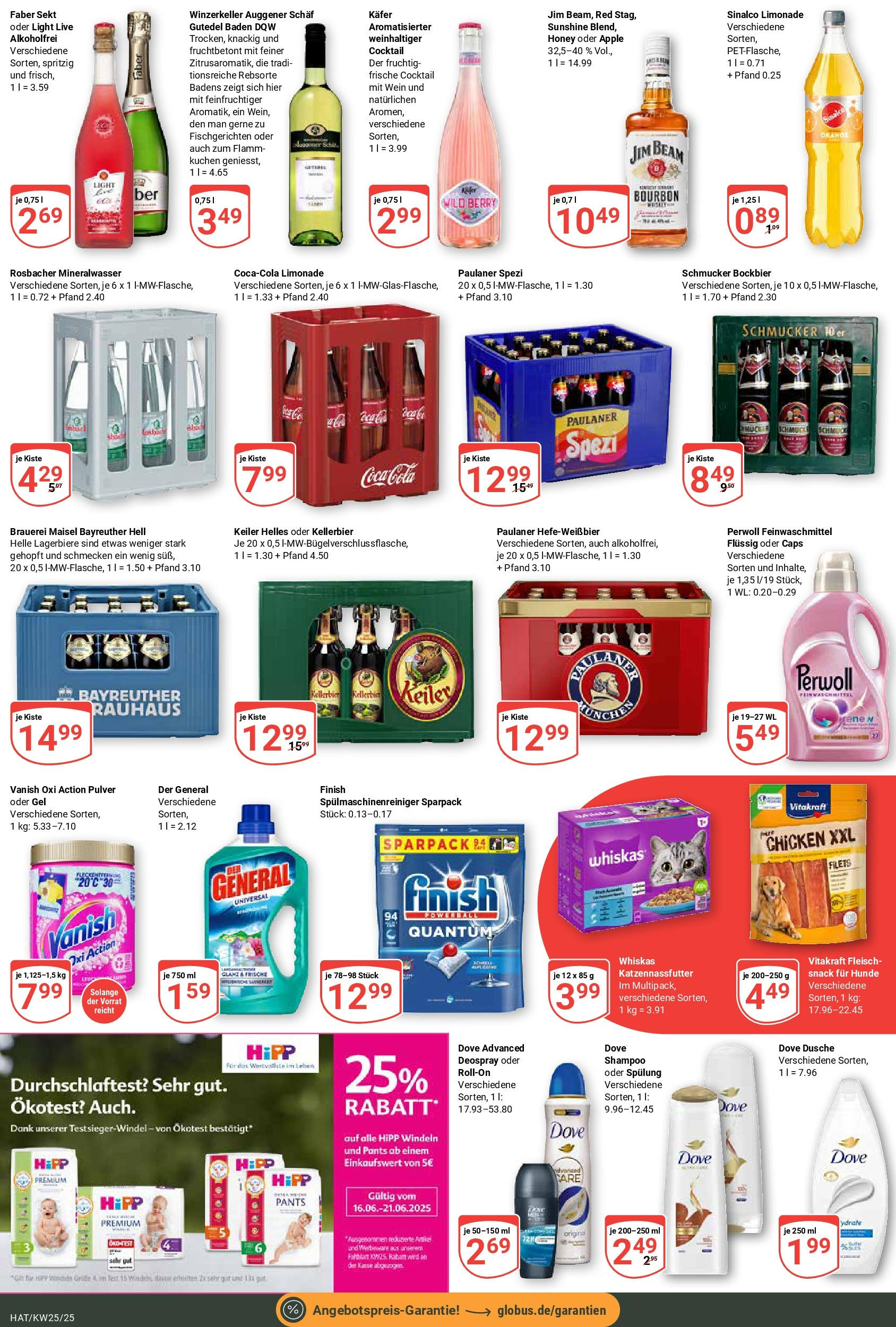 Globus prospekt Hattersheim	 (ab 15.06.2025) » Angebote online | Seite: 5 | Produkte: Sinalco, Jim beam, Paulaner spezi, Mineralwasser