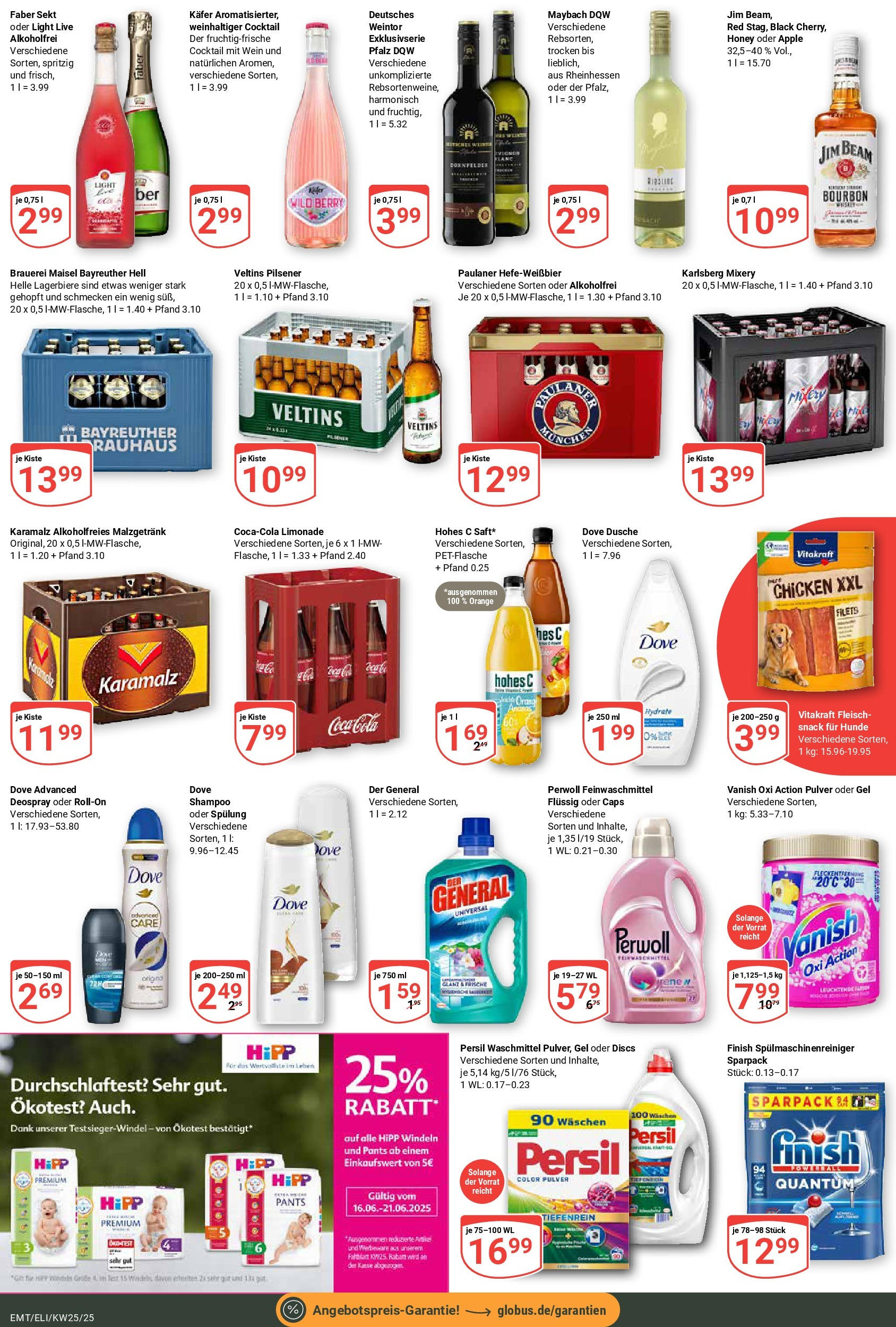 Globus prospekt Mittelhausen	 (ab 15.06.2025) » Angebote online | Seite: 7 | Produkte: Jim beam, Limonade, Apple, Deospray
