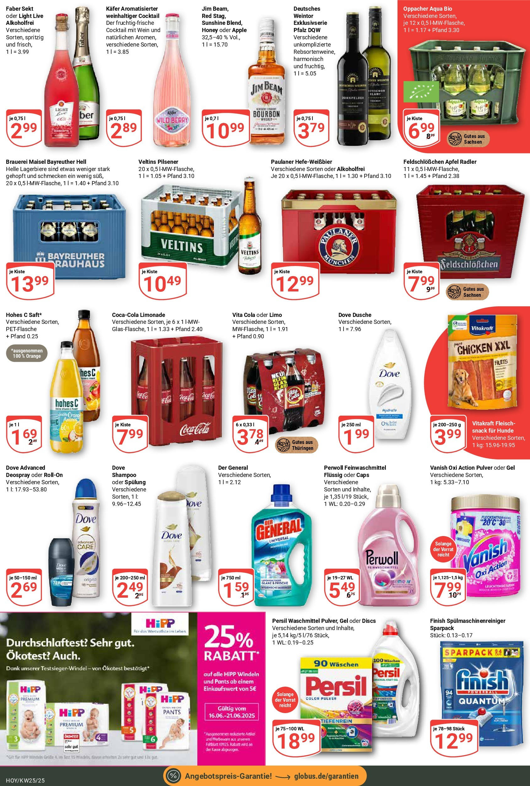 Globus prospekt Hoyerswerda	 (ab 15.06.2025) » Angebote online | Seite: 7 | Produkte: Dusche, Finish, Apple, Paulaner