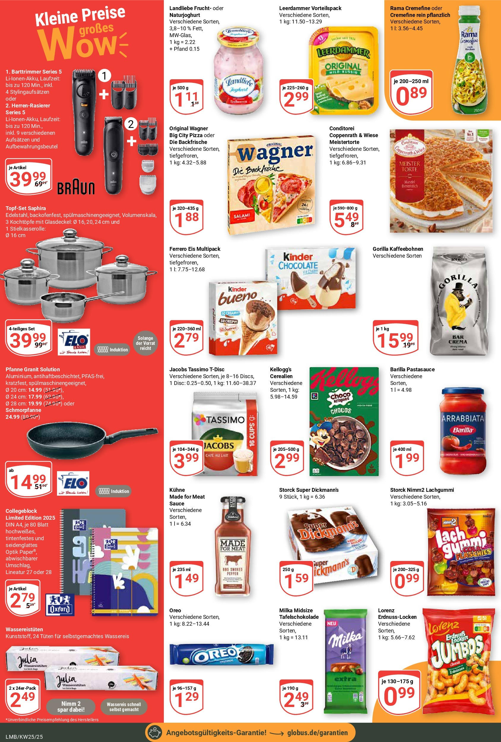 Globus prospekt Limburg	 (ab 15.06.2025) » Angebote online | Seite: 2 | Produkte: Kellogg's, Milka, Leerdammer, Tassimo