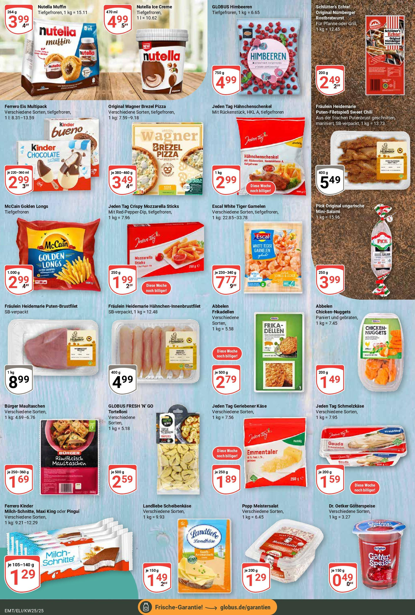 Globus prospekt Mittelhausen	 (ab 15.06.2025) » Angebote online | Seite: 12 | Produkte: McCain, Creme, Maultaschen, Eis