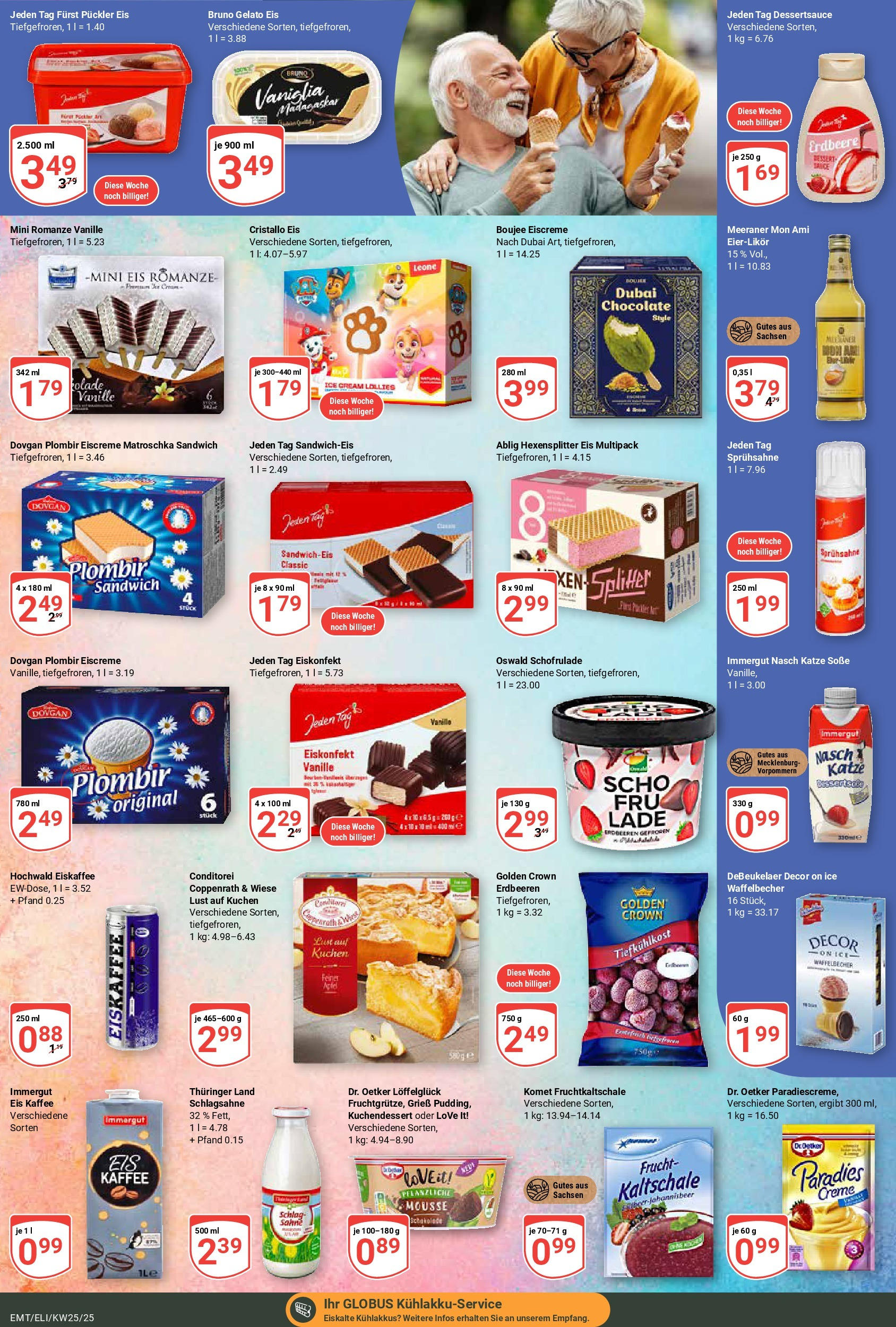 Globus prospekt Mittelhausen	 (ab 15.06.2025) » Angebote online | Seite: 13 | Produkte: Schokolade, Eiscreme, Soße, Kuchen