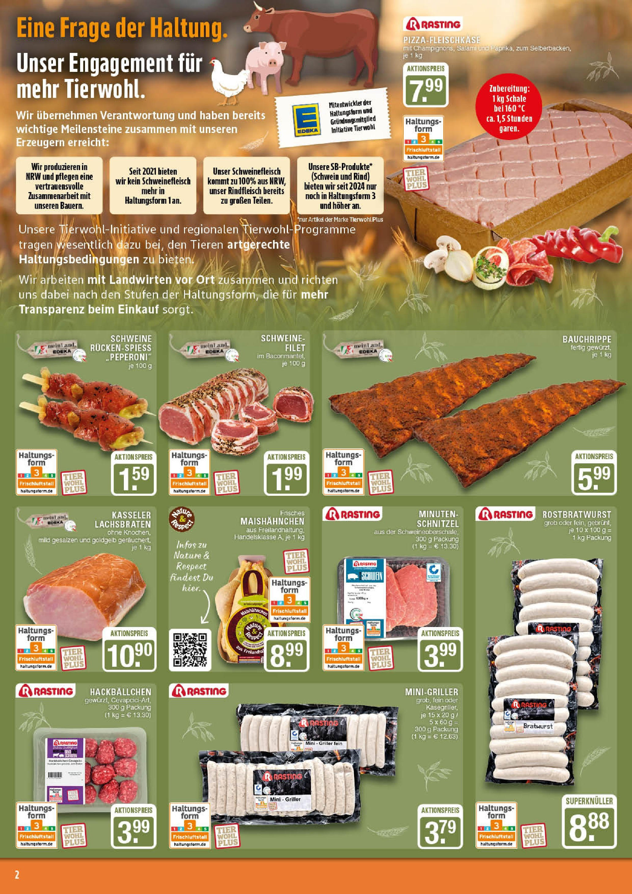 Edeka prospekt Marl	 (ab 15.06.2025) » Angebote Online | Seite: 2 | Produkte: Bratwurst, Schnitzel, Rindfleisch, Griller