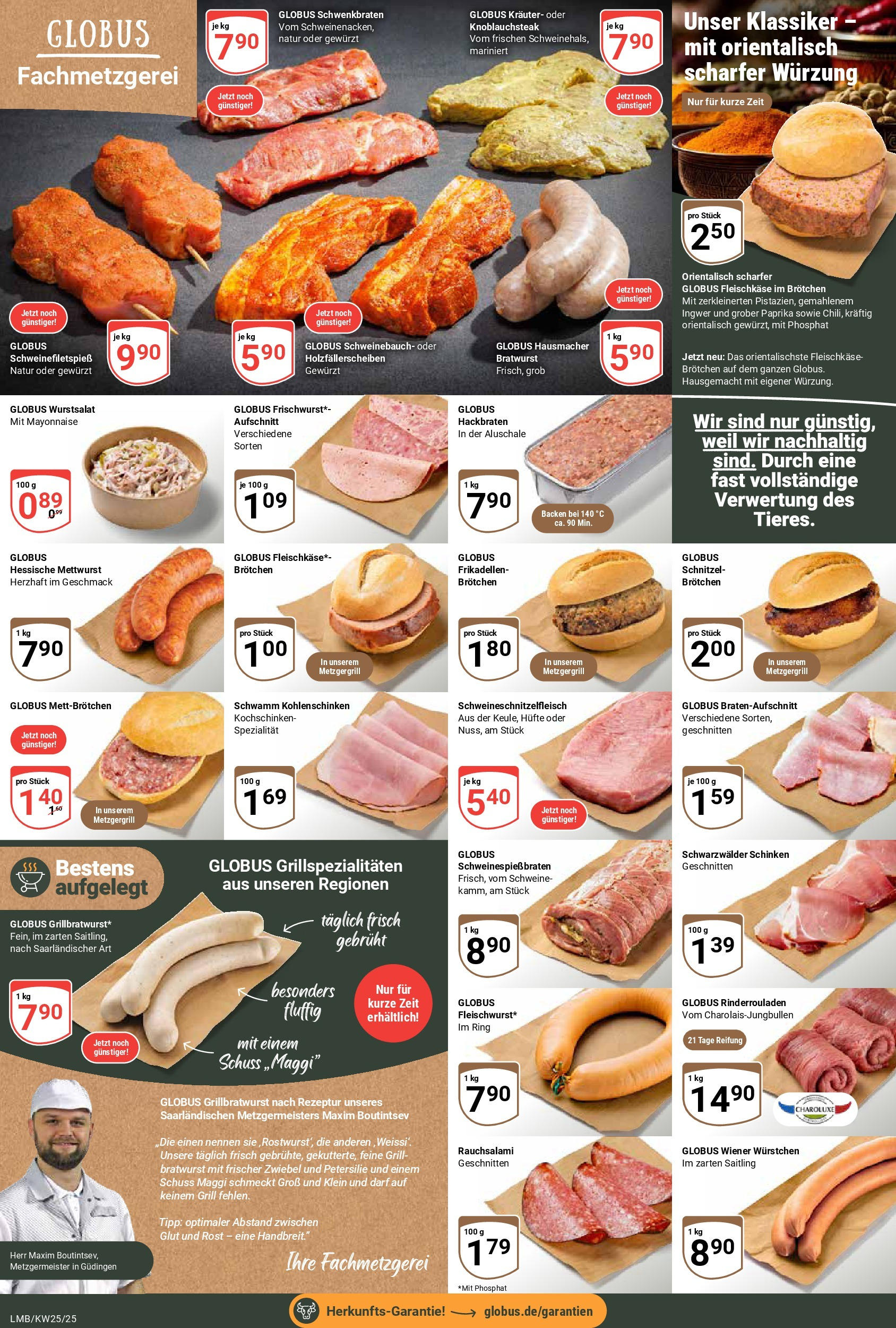 Globus prospekt Limburg	 (ab 15.06.2025) » Angebote online | Seite: 6 | Produkte: Wiener wurstchen, Mayonnaise, Petersilie, Schinken