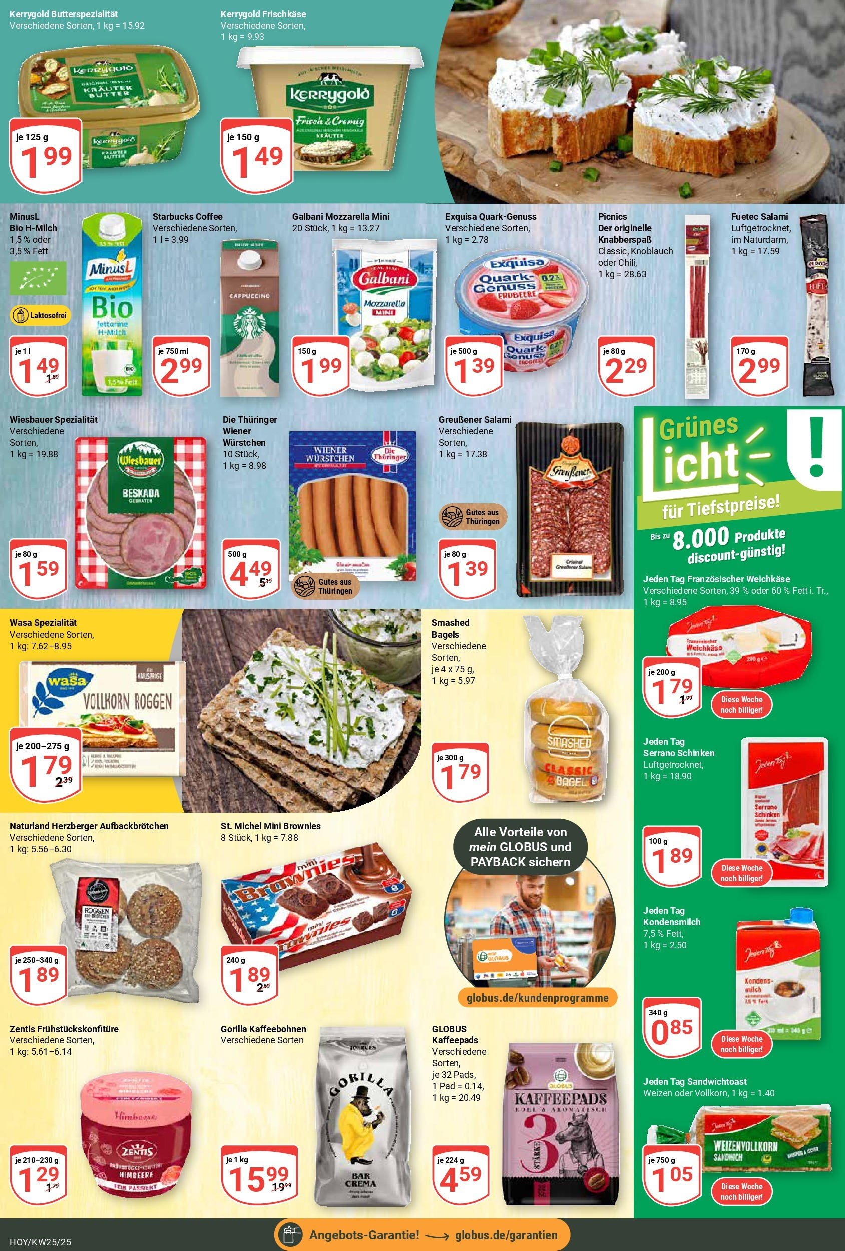 Globus prospekt Hoyerswerda	 (ab 15.06.2025) » Angebote online | Seite: 14 | Produkte: Quark, Milch, Mozzarella, Himbeere