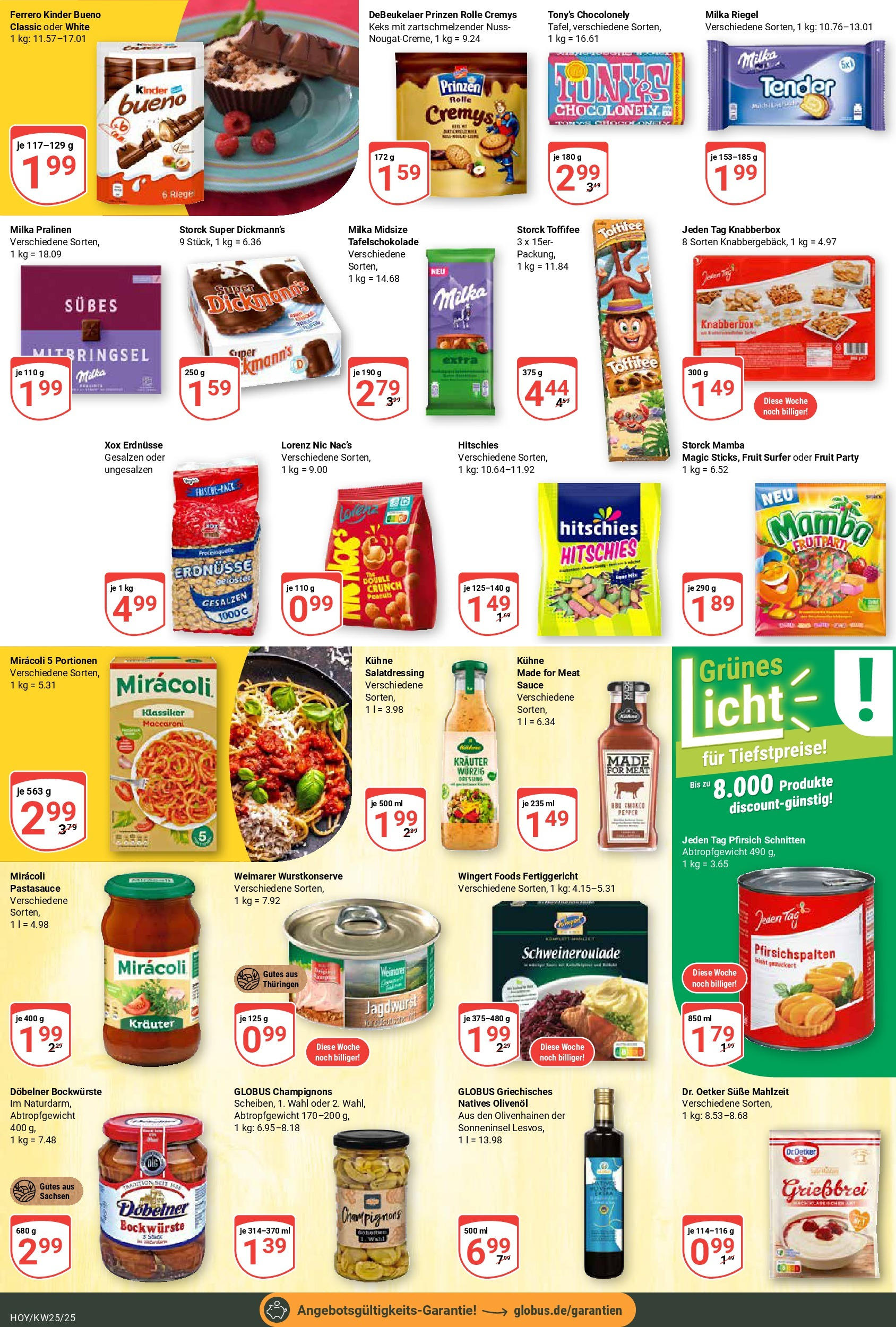 Globus prospekt Hoyerswerda	 (ab 15.06.2025) » Angebote online | Seite: 15 | Produkte: Erdnüsse, Olivenol, Milka, Champignons
