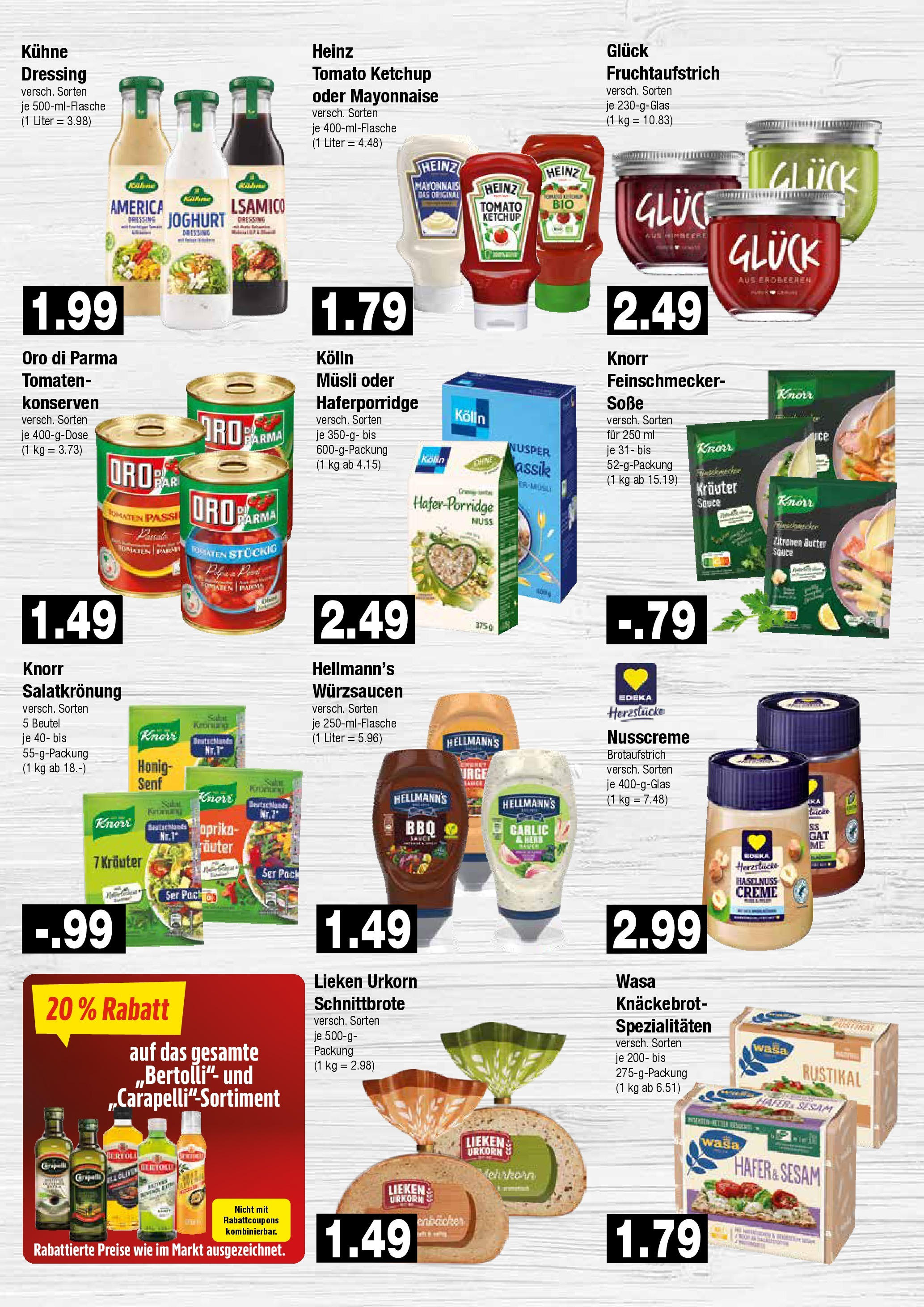 Edeka prospekt Hamburg	 (ab 15.06.2025) » Angebote Online | Seite: 5 | Produkte: Musli, Joghurt, Mayonnaise, Ketchup
