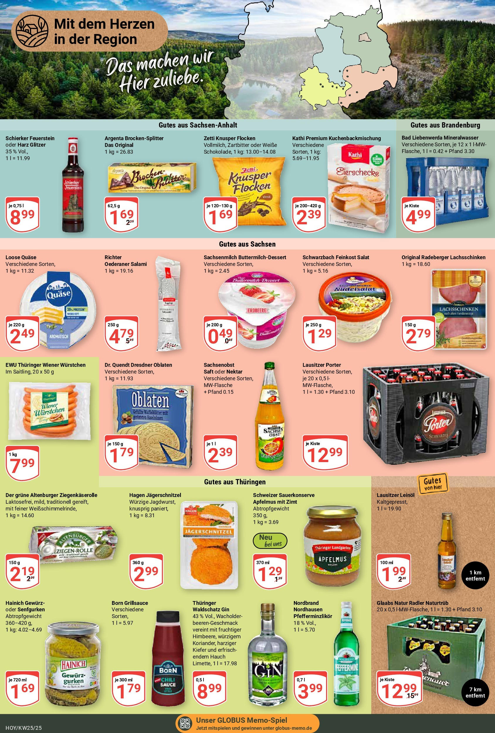 Globus prospekt Hoyerswerda	 (ab 15.06.2025) » Angebote online | Seite: 19 | Produkte: Leinöl, Apple, Radler, Salami
