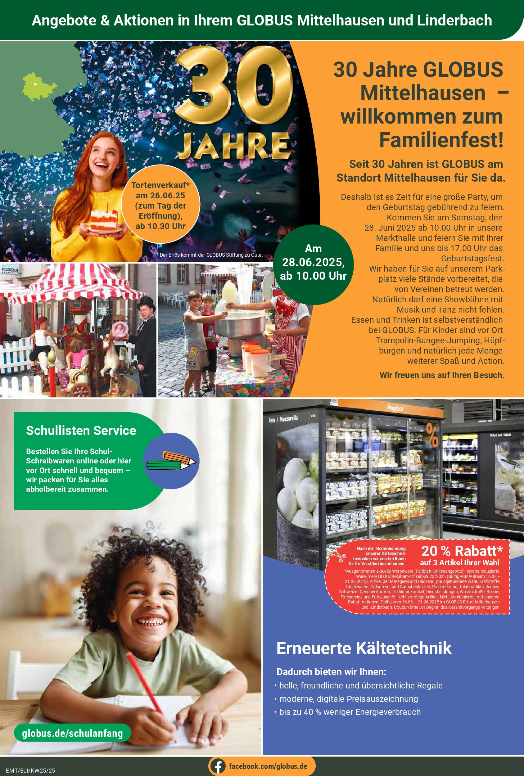 Globus prospekt Mittelhausen	 (ab 15.06.2025) » Angebote online | Seite: 25 | Produkte: Feta, Mozzarella, Uhr