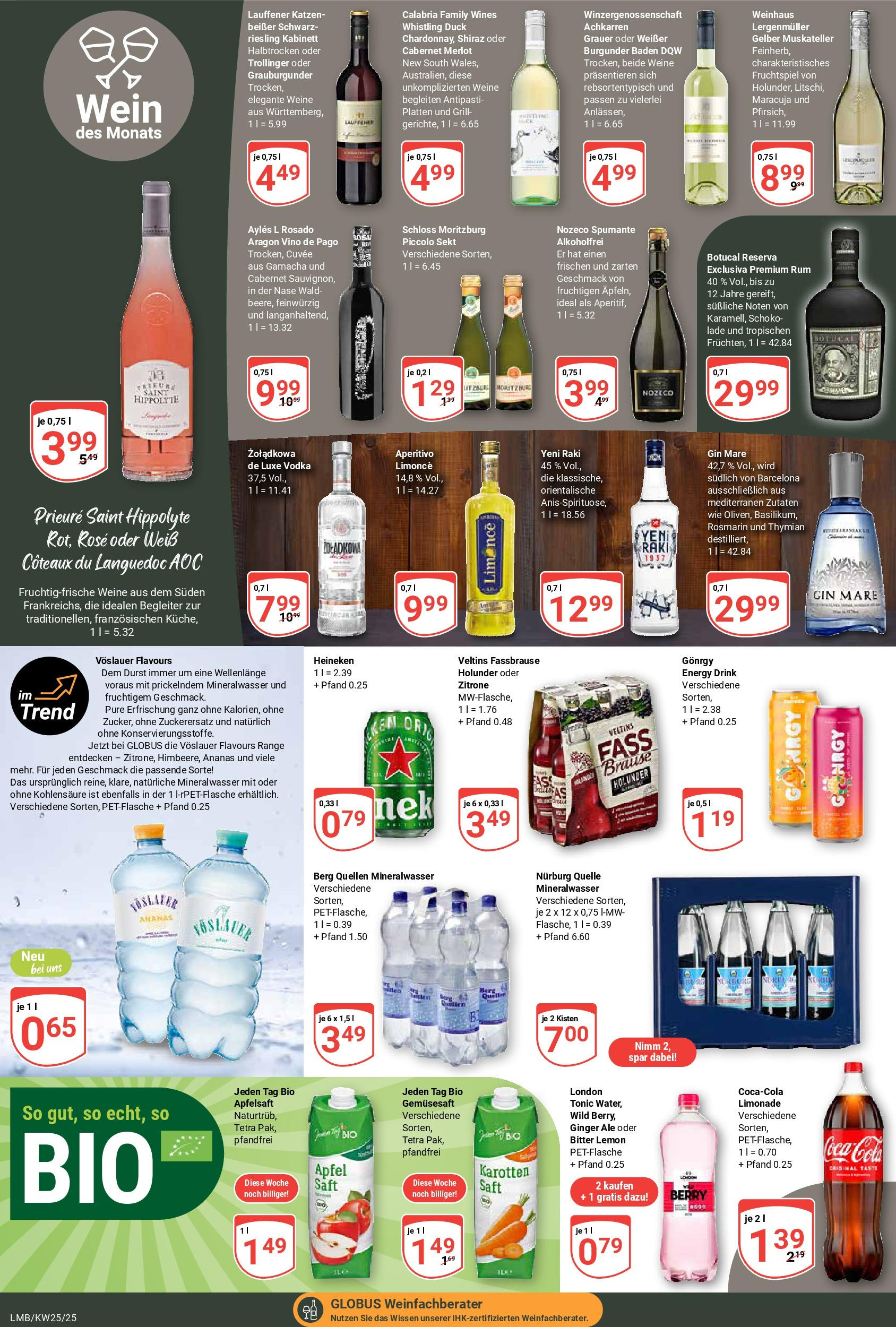 Globus prospekt Limburg	 (ab 15.06.2025) » Angebote online | Seite: 14 | Produkte: Äpfel, Ananas, Heineken, Vodka