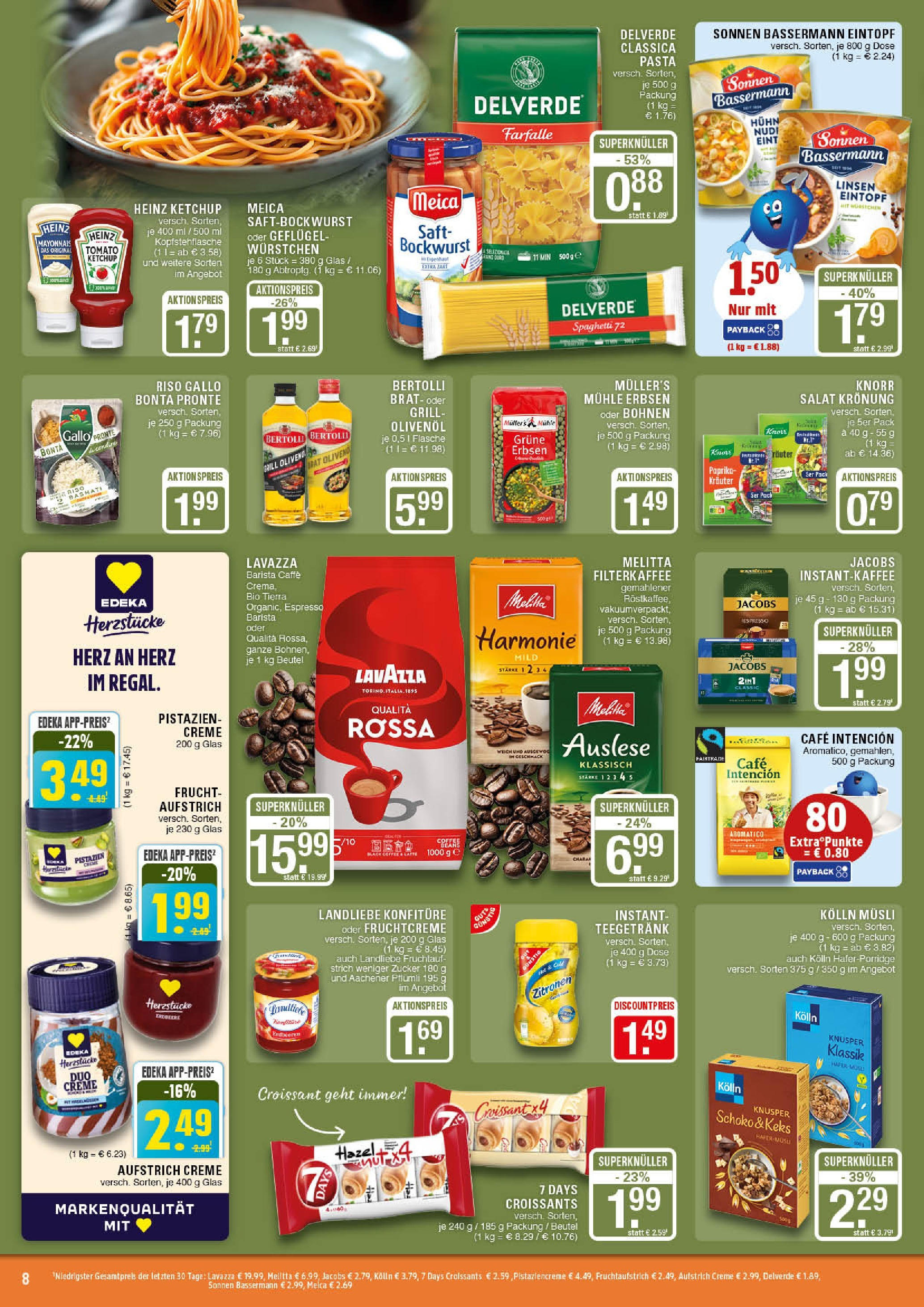 Edeka prospekt Marl	 (ab 15.06.2025) » Angebote Online | Seite: 8 | Produkte: Melitta, Meica, Pasta, Salat