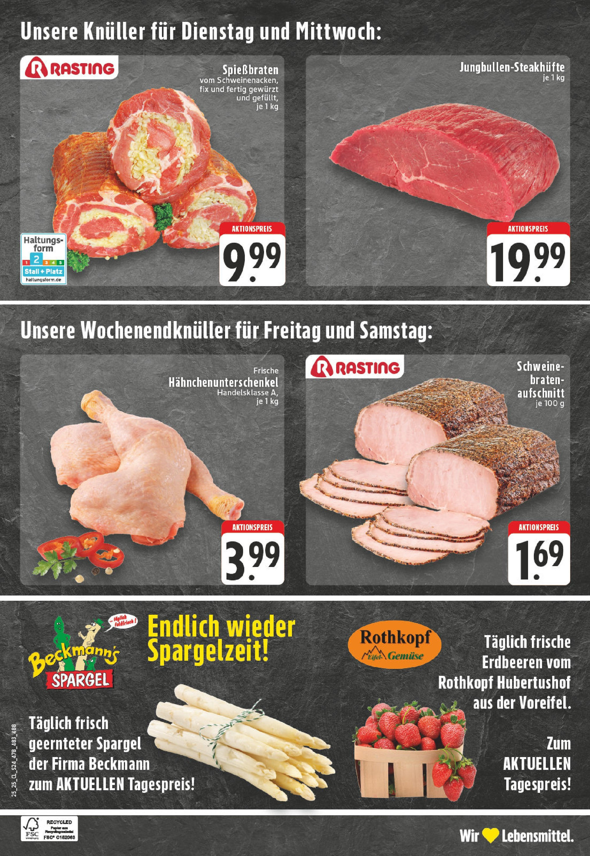 Edeka prospekt Bonn	 (ab 15.06.2025) » Angebote Online | Seite: 24 | Produkte: Spargel, Gemüse, Steak, Erdbeeren