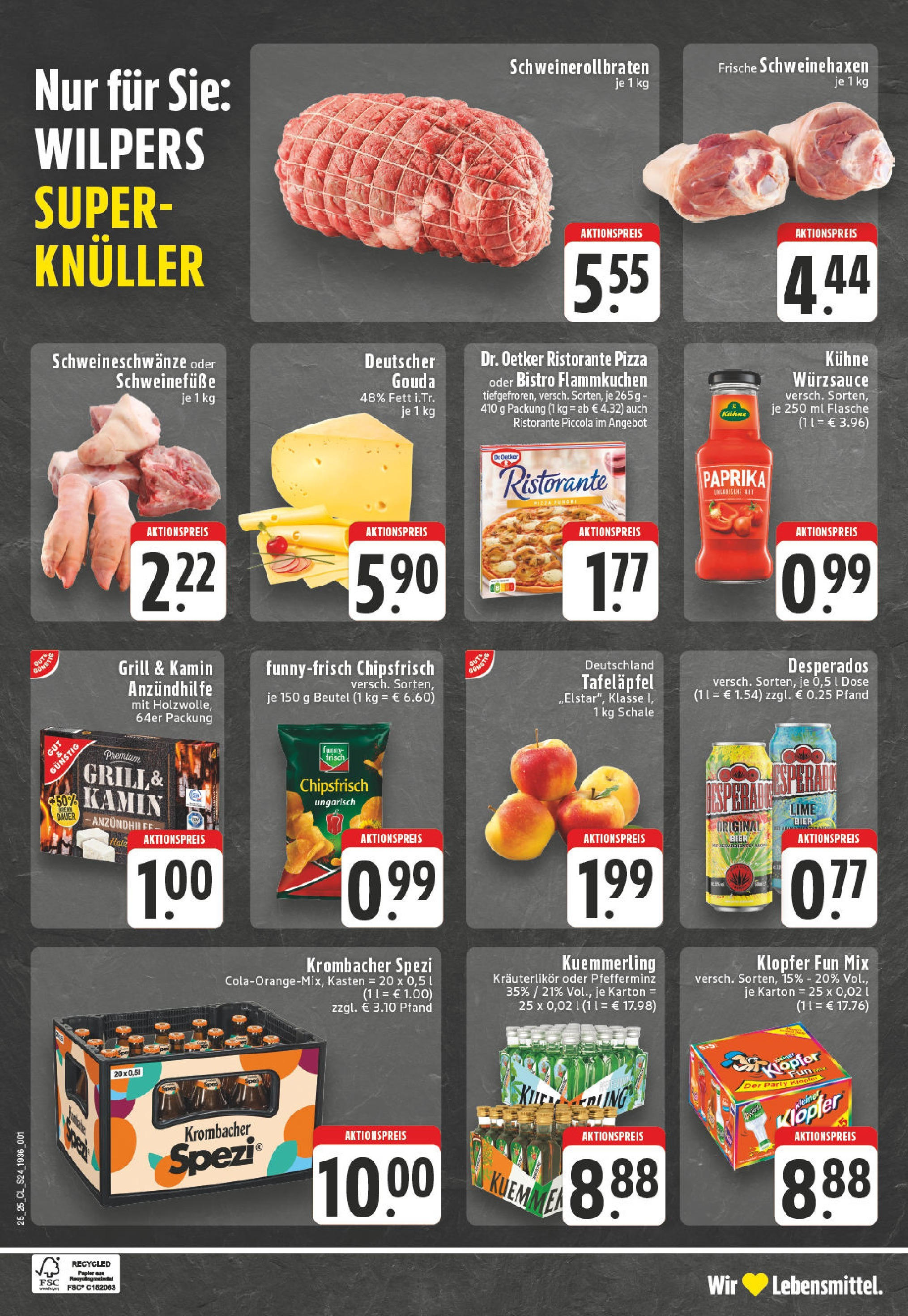 Edeka prospekt Ahaus	 (ab 15.06.2025) » Angebote Online | Seite: 24 | Produkte: Ristorante, Funny frisch, Kuemmerling, Chips