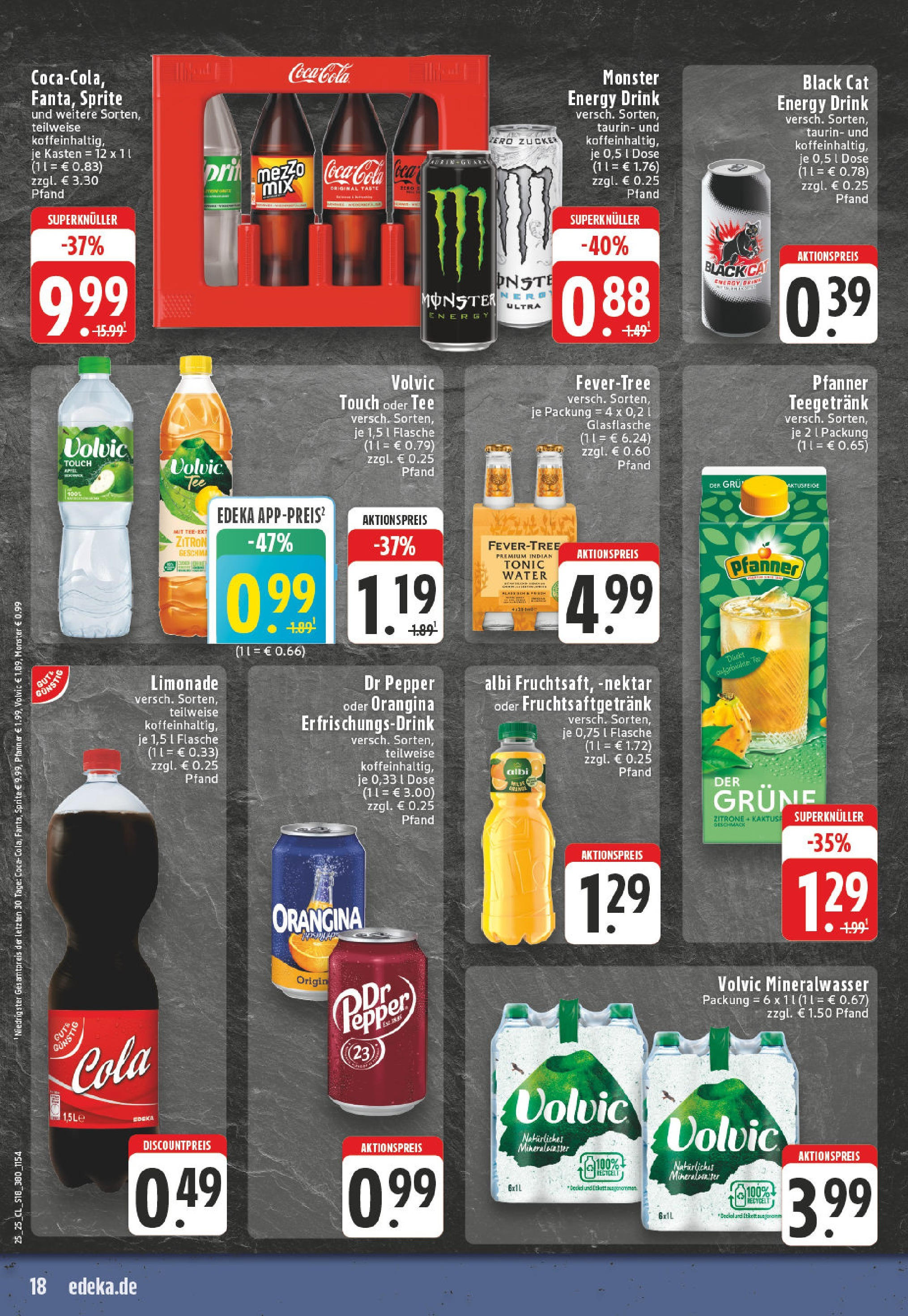 Edeka prospekt Höhn	 (ab 15.06.2025) » Angebote Online | Seite: 18 | Produkte: Energy, Volvic touch, Zitrone, Volvic