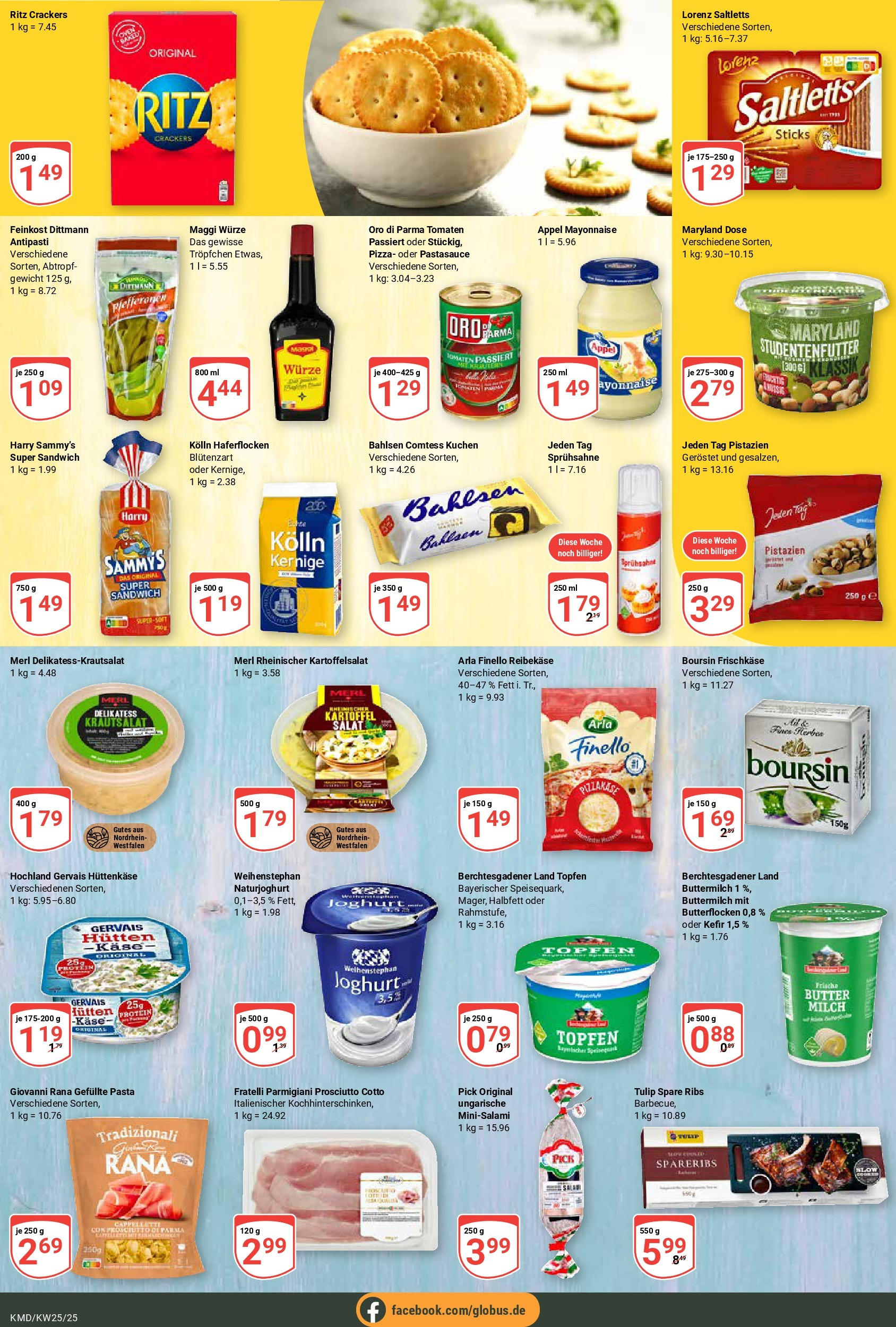 Globus prospekt Köln	 (ab 15.06.2025) » Angebote online | Seite: 13 | Produkte: Buttermilch, Milch, Butter, Joghurt