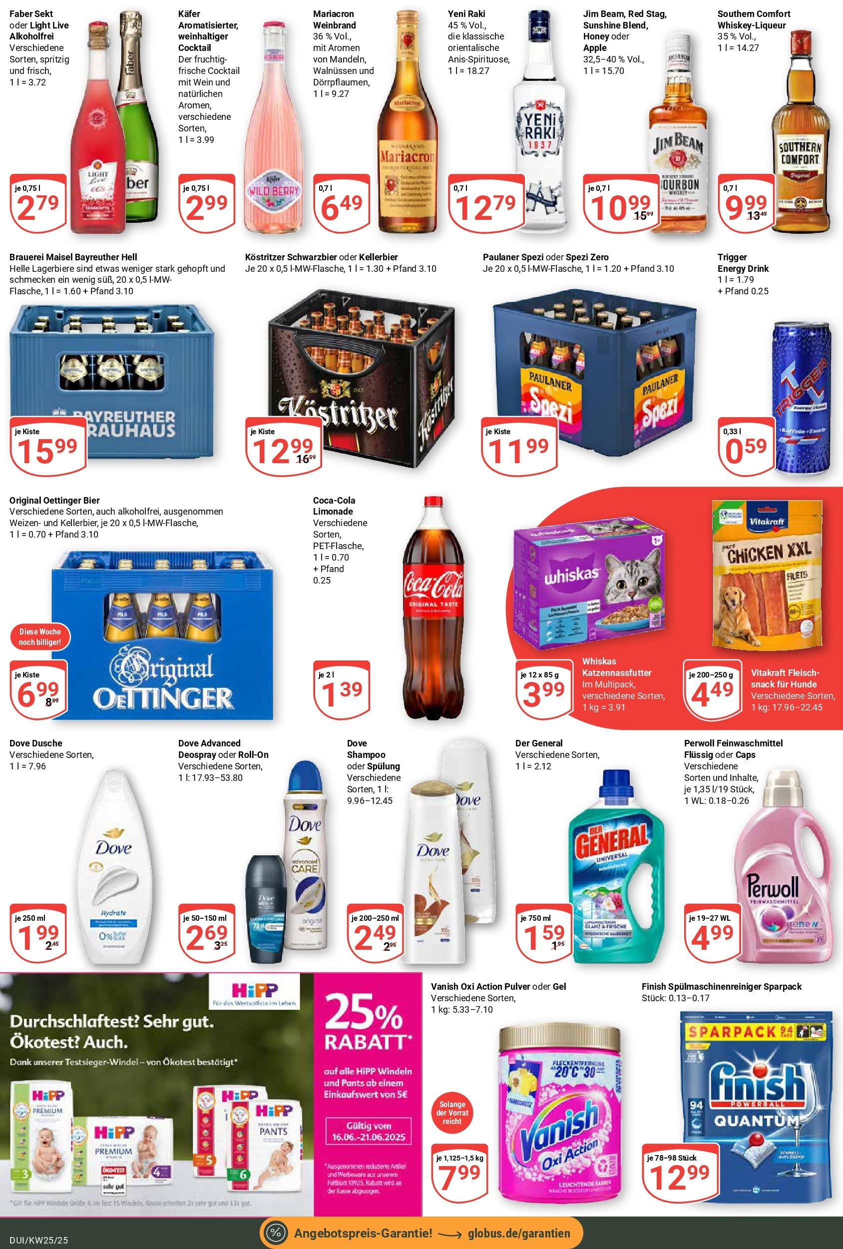 Globus prospekt Duisburg	 (ab 15.06.2025) » Angebote online | Seite: 3 | Produkte: Paulaner spezi, Perwoll, Apple, Whiskas